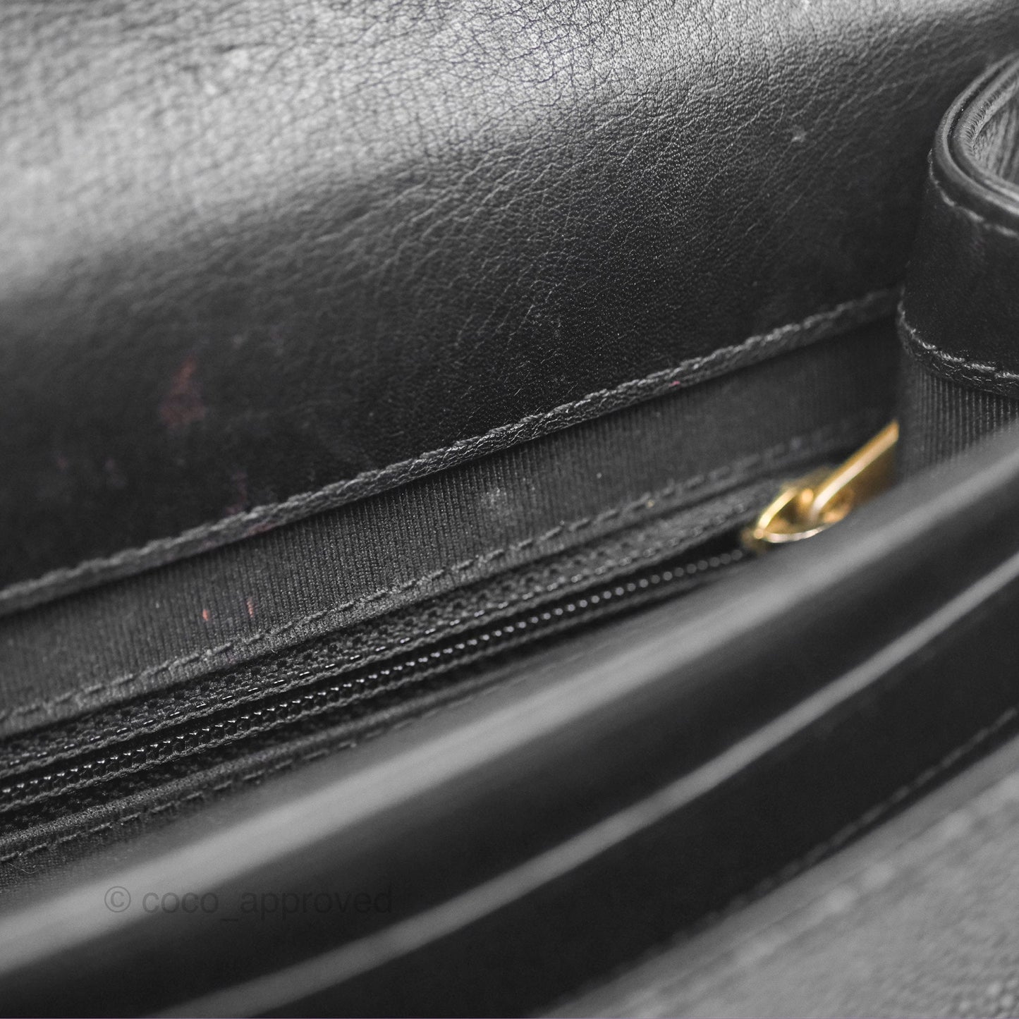 Chanel Chain Handle Small Flap Bag Black Calfskin