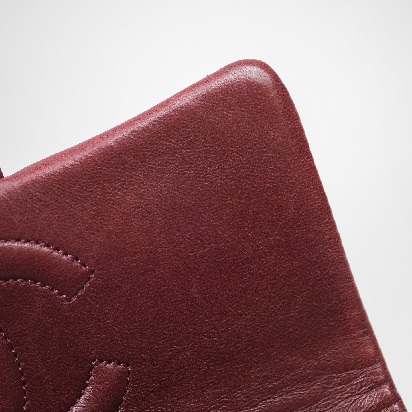 Chanel Vintage Mini Square Burgundy Lambskin 24K Gold Hardware