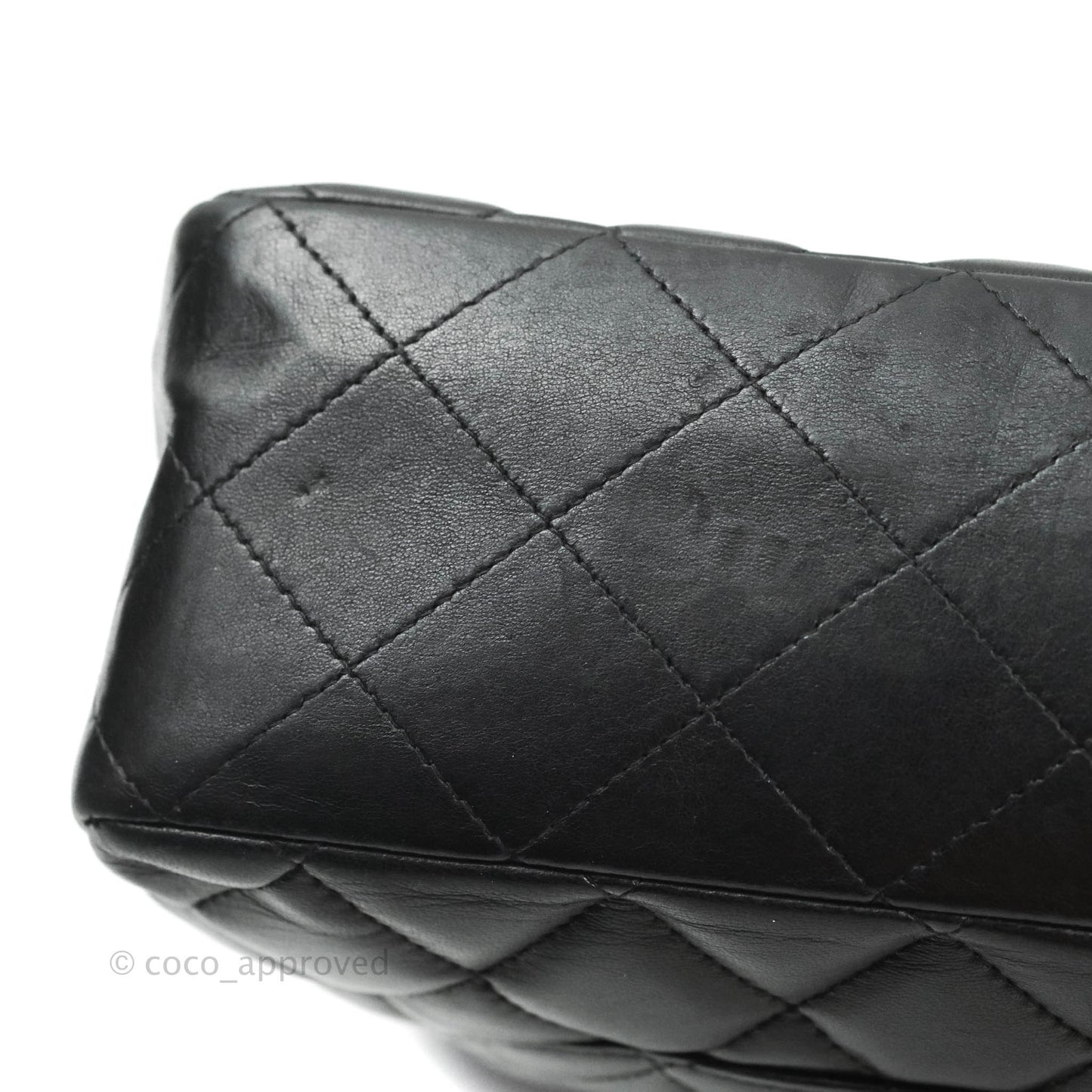 Chanel Jumbo Single Flap Black Lambskin 24K Gold Hardware⁣⁣