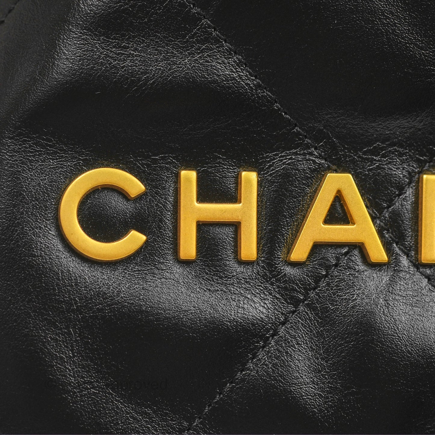 Chanel 22 Mini Bag Black Shiny Crumpled Calfskin