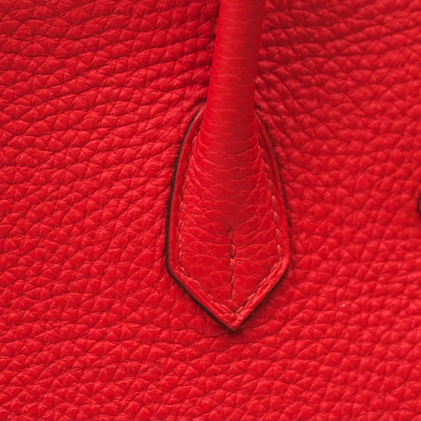 Hermès Birkin 25 Retourne Rouge Tomate S5 Clemence Gold Hardware