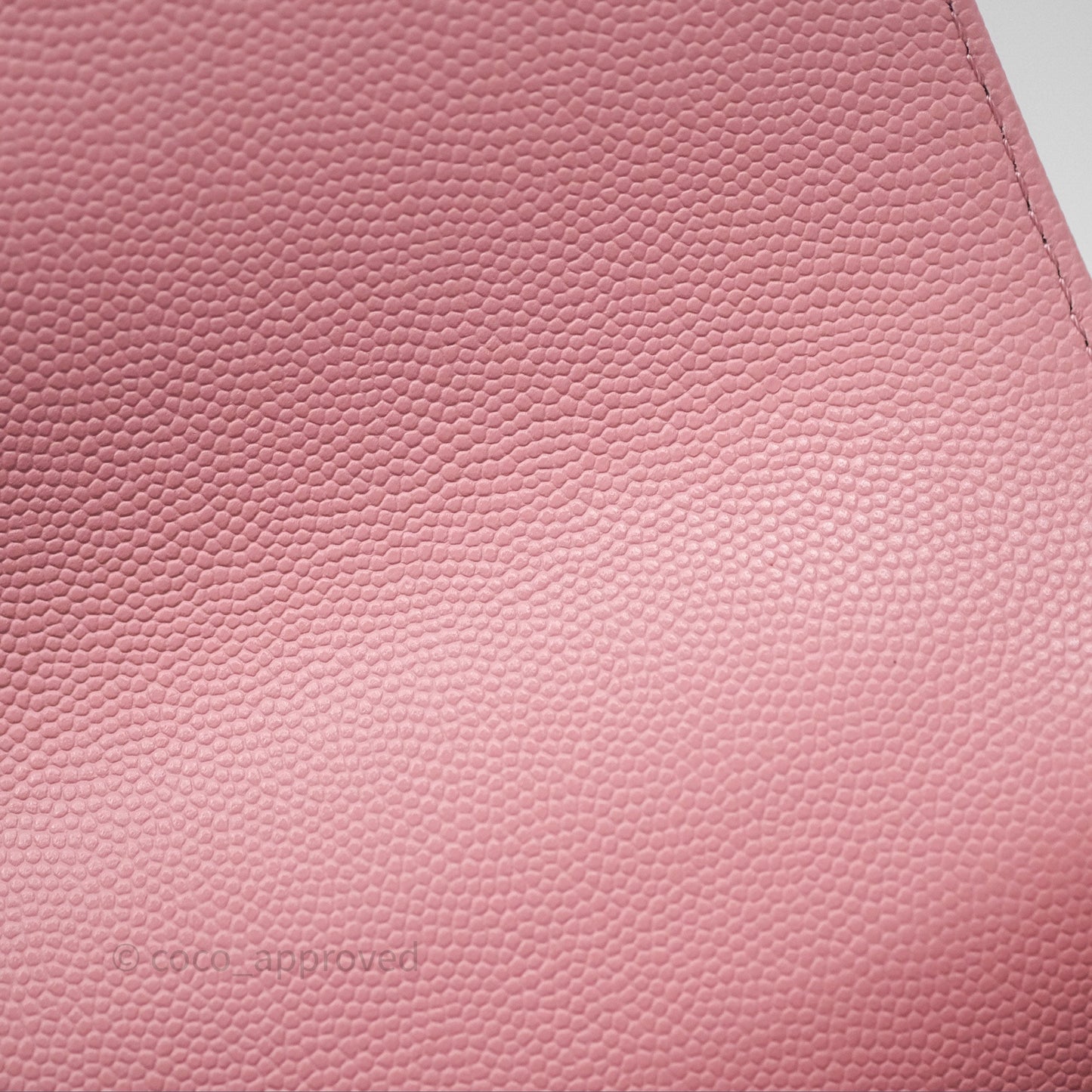 Chanel Mini Coco Handle Quilted Pink Caviar Gold Hardware