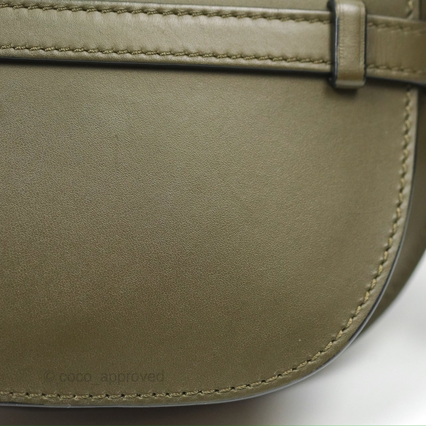 Loewe Mini Gate Dual Bag Soft Calfskin & Jacquard Strap Autumn Green