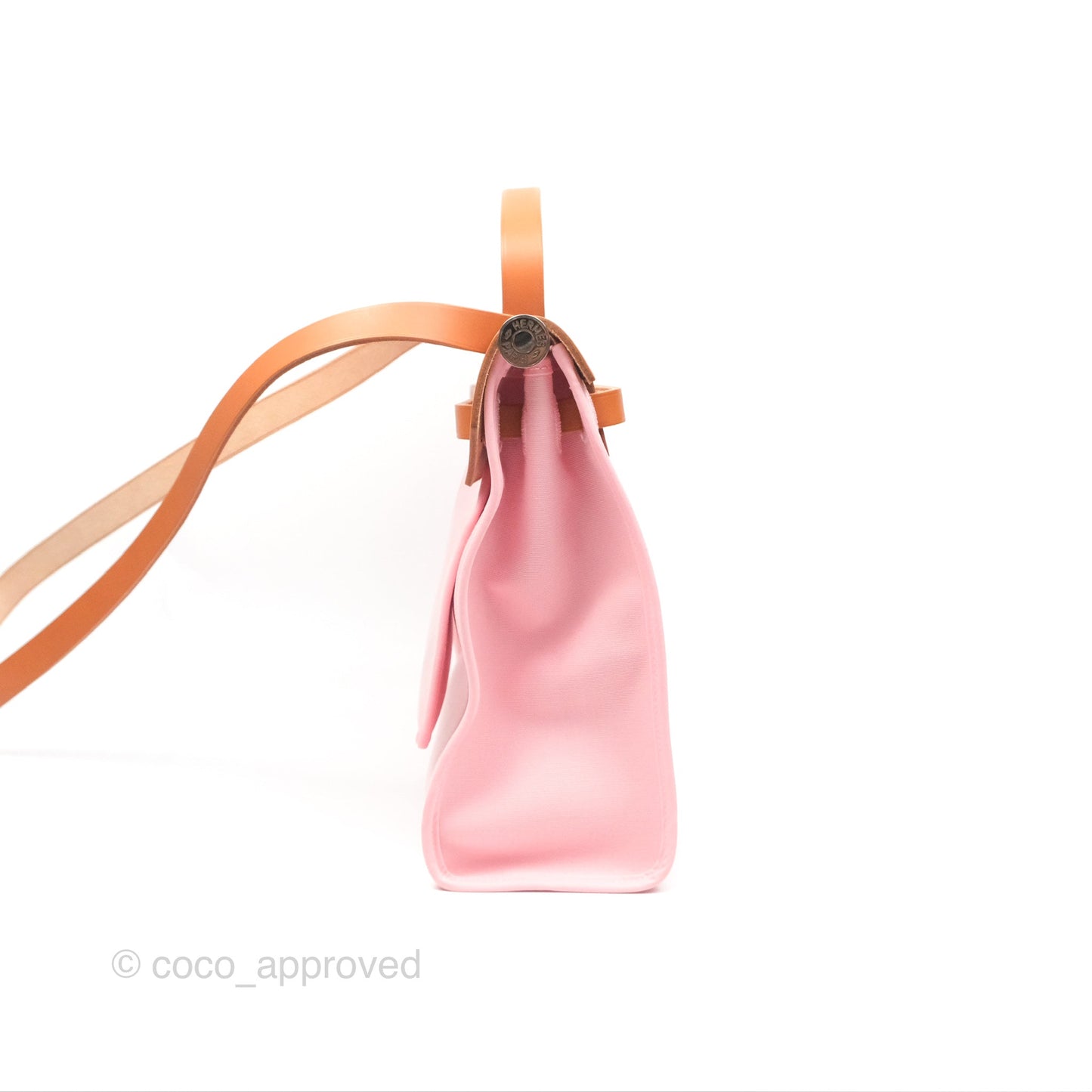 Hermès Herbag Zip 31 Rose Sakura 3Q Canvas Palladium Hardware