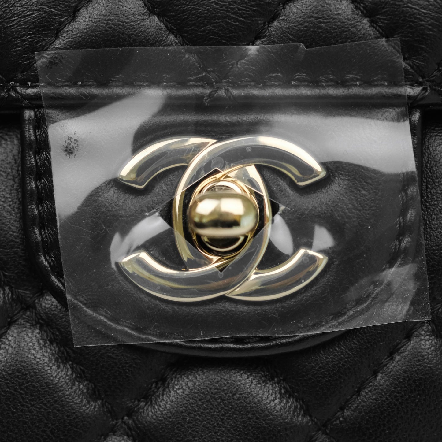Chanel Large Heart Bag Black Lambskin Gold Hardware 22S
