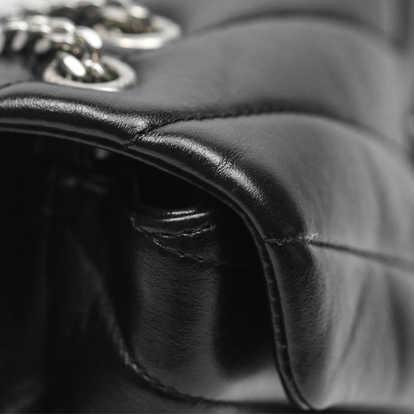 Saint Laurent Loulou Small Flap Bag Black Silver Hardware