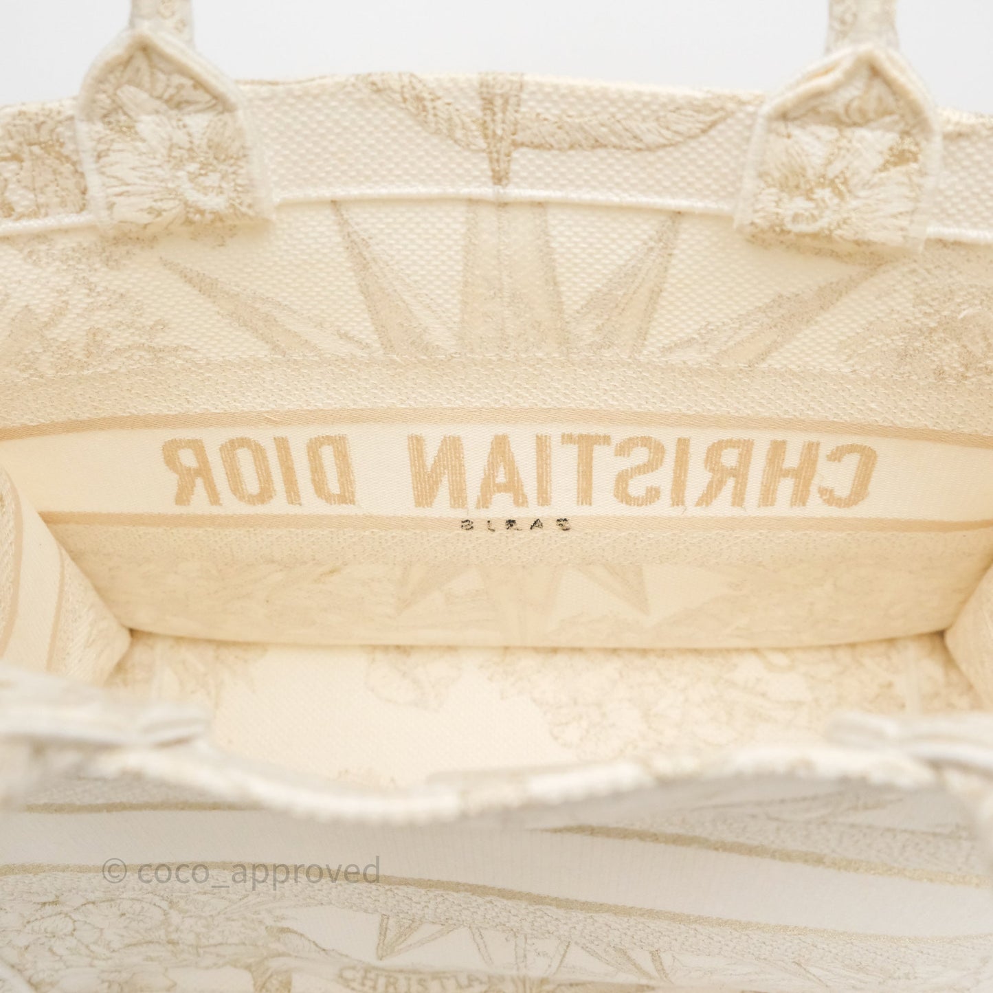 Dior Medium Book Tote Dior Rêve d'Infini Embroidery with Gold-Tone Metallic Thread