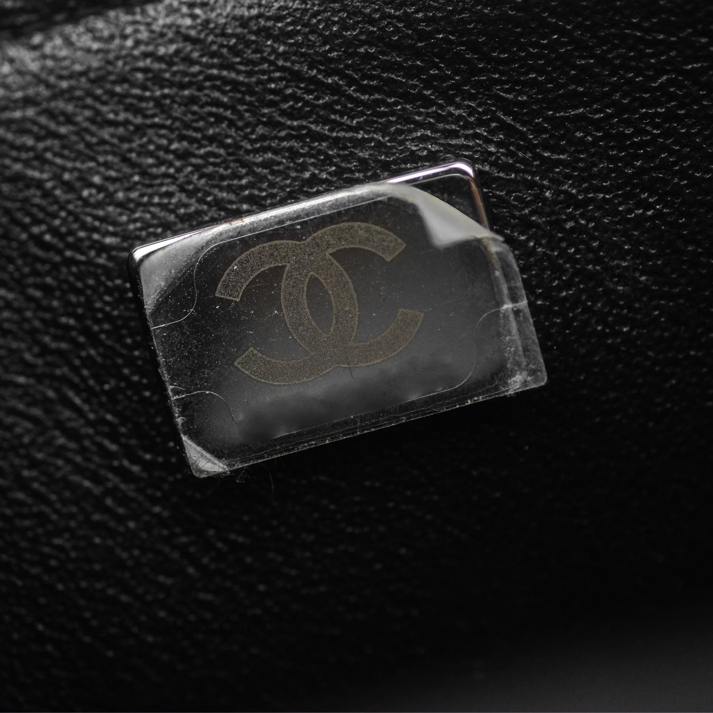 Chanel Quilted Mini Rectangular Flap Black Lambskin Silver Hardware