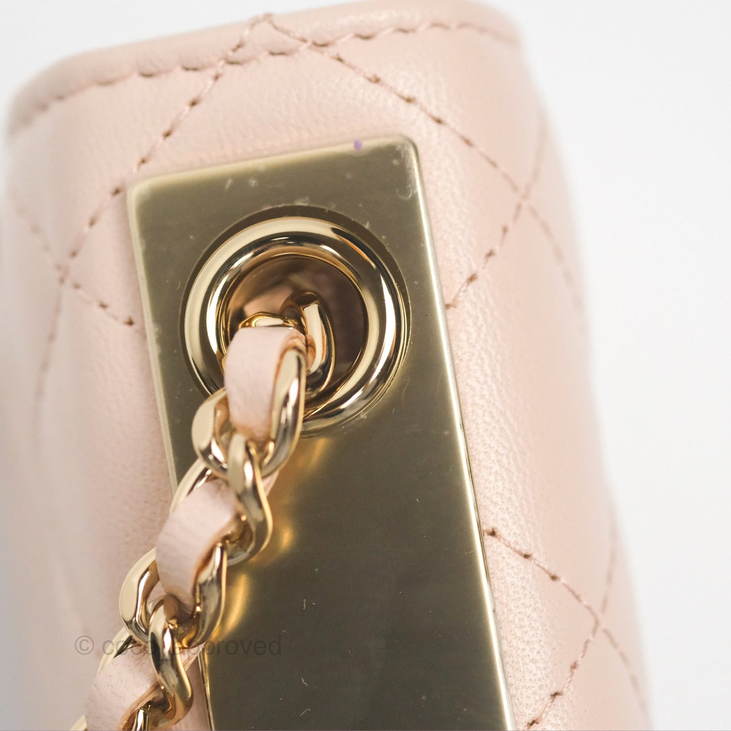 Chanel Trendy CC WOC Quilted Light Pink Lambskin Gold Hardware