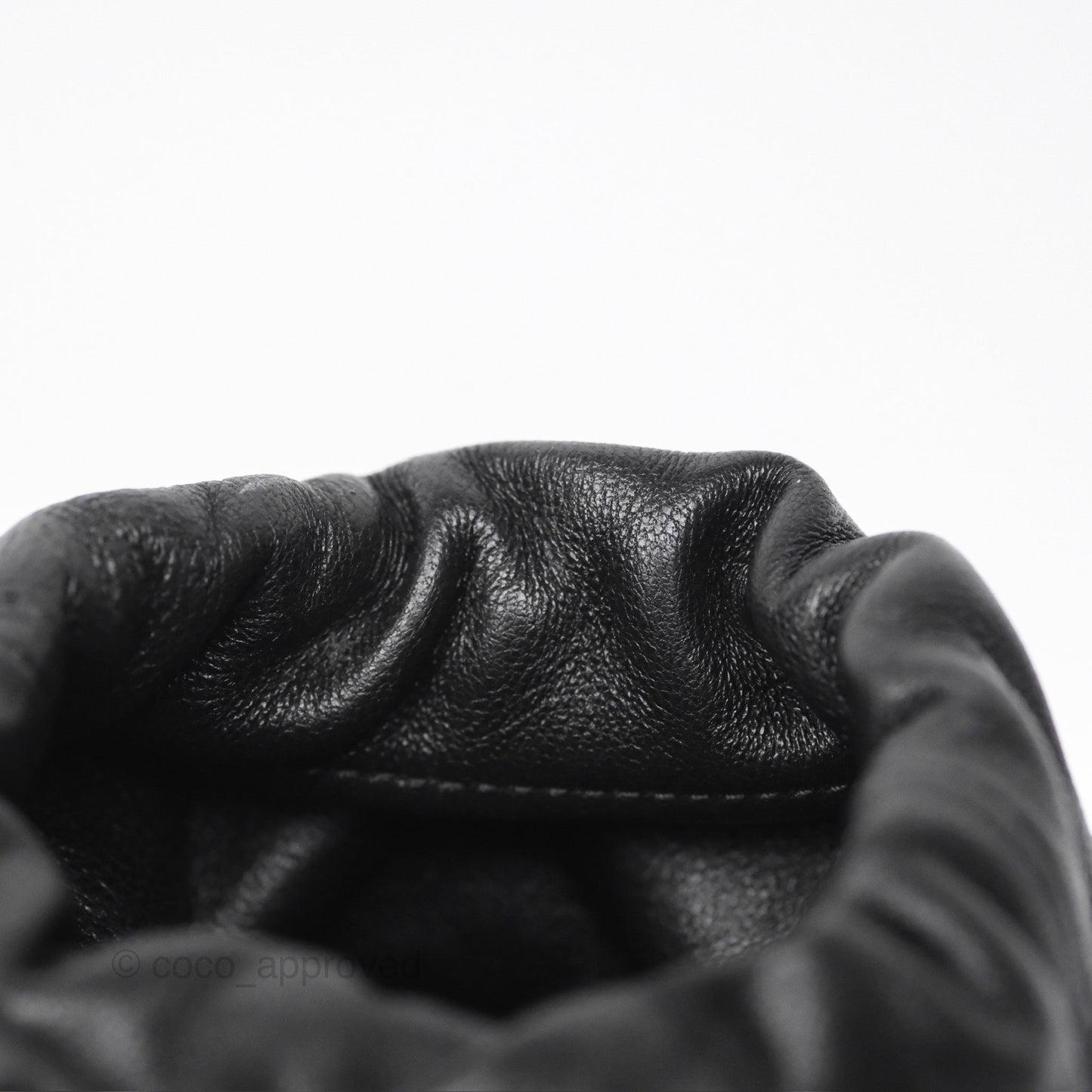 Chanel Small Bucket With Chain Black Lambskin Gold Hardware 21A