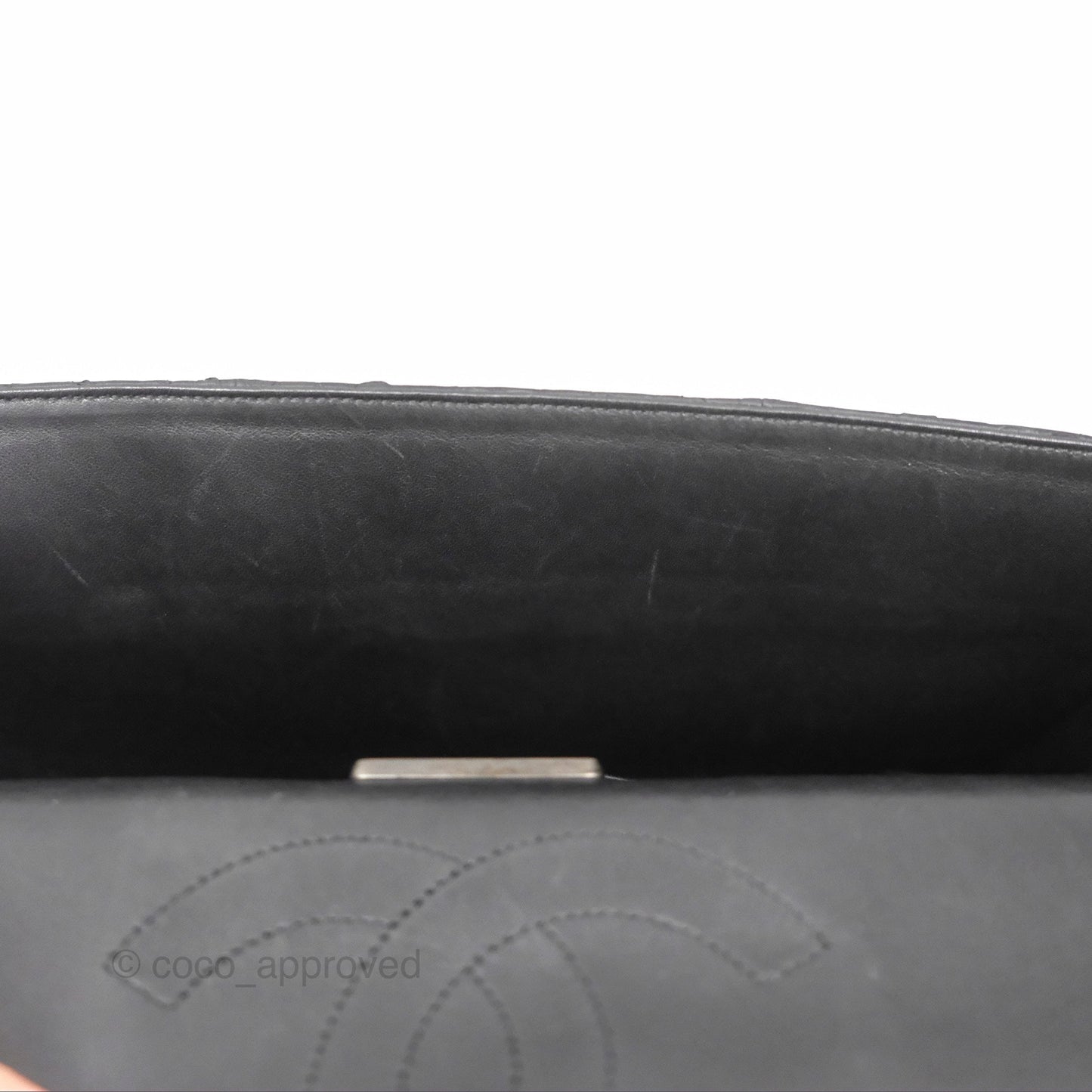 Chanel Maxi Double Flap Black Python Matte Black Hardware