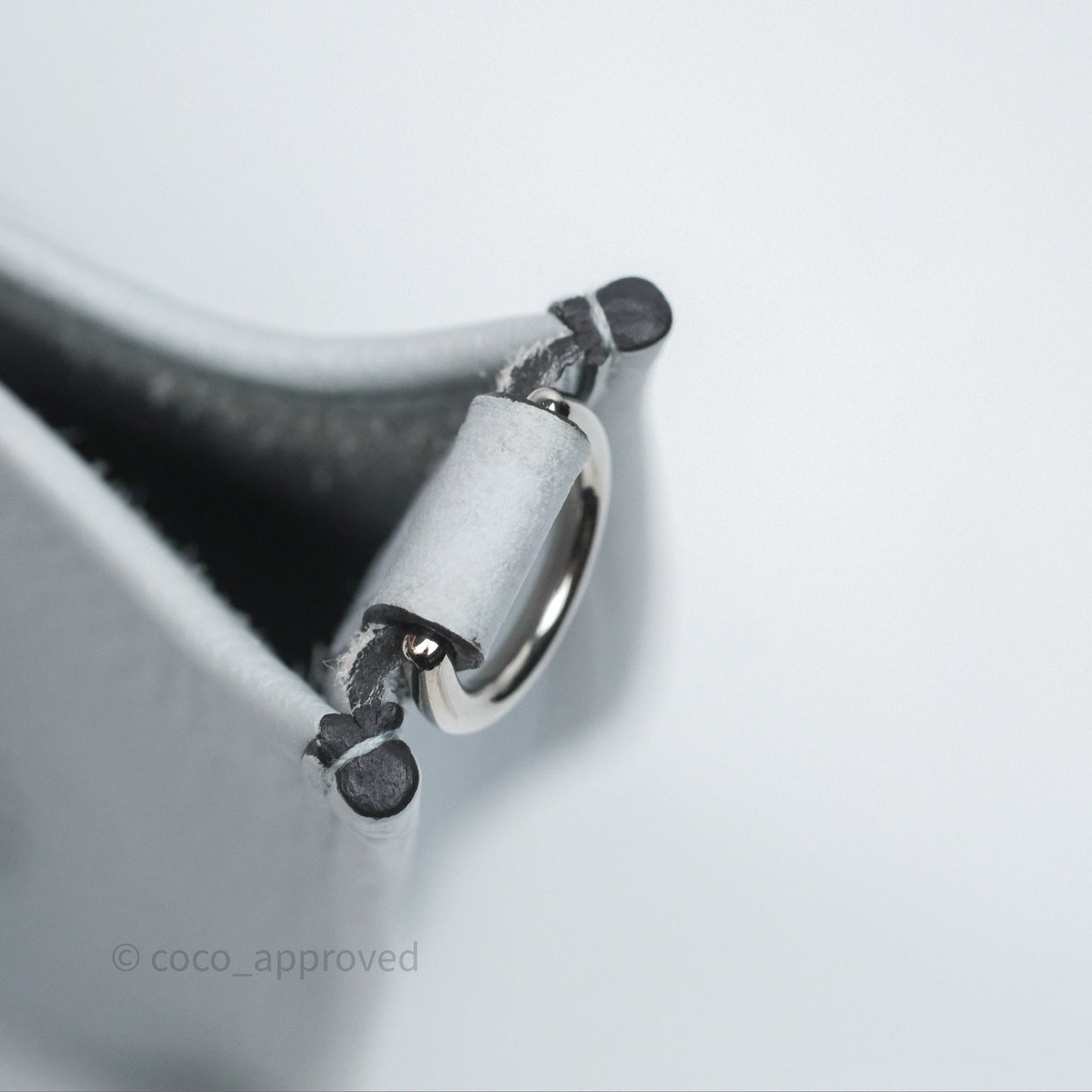 Hermès Mini Evelyne 16 Bleu Pale 08 Clemence Palladium Hardware