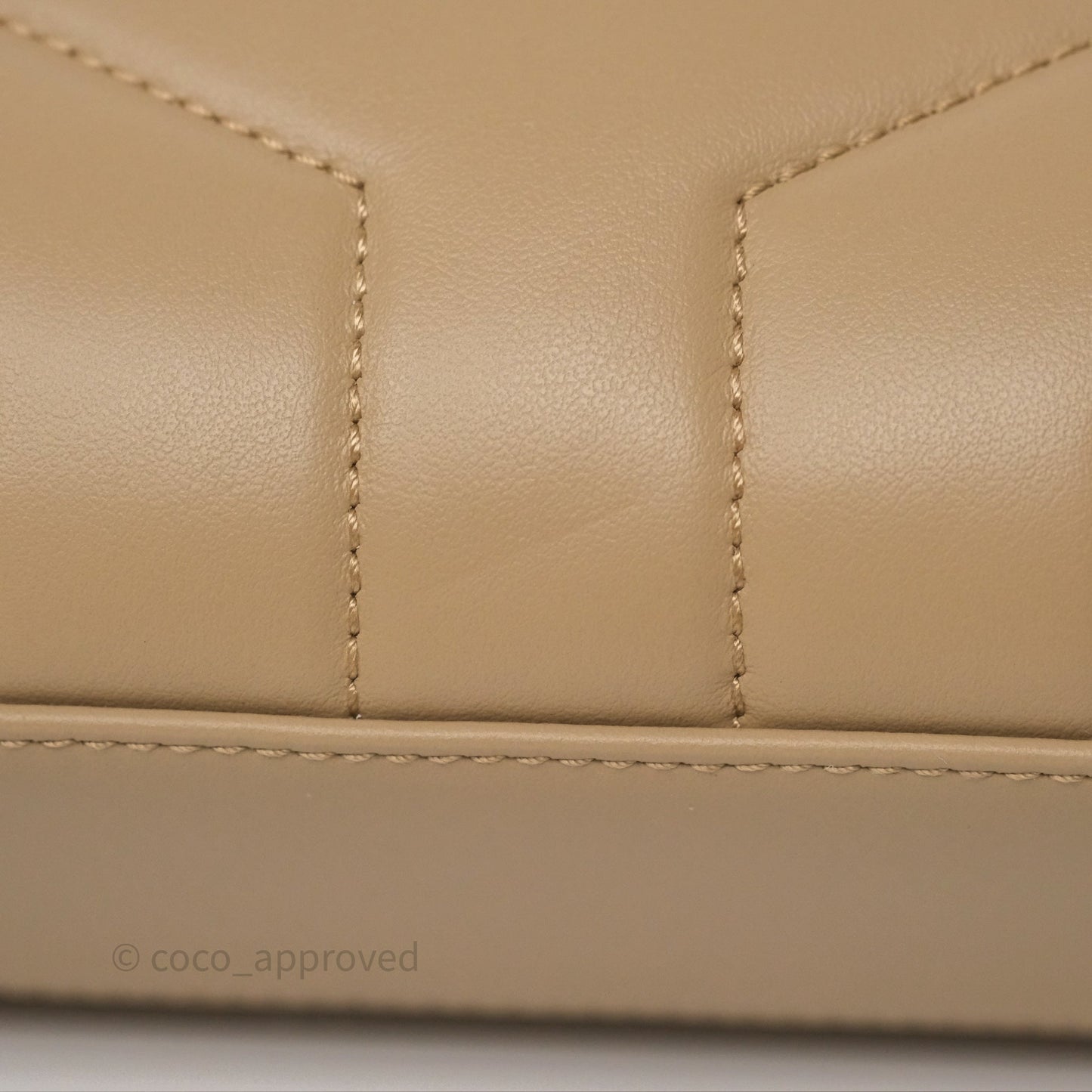 Saint Laurent Loulou Toy Shoulder Bag Beige