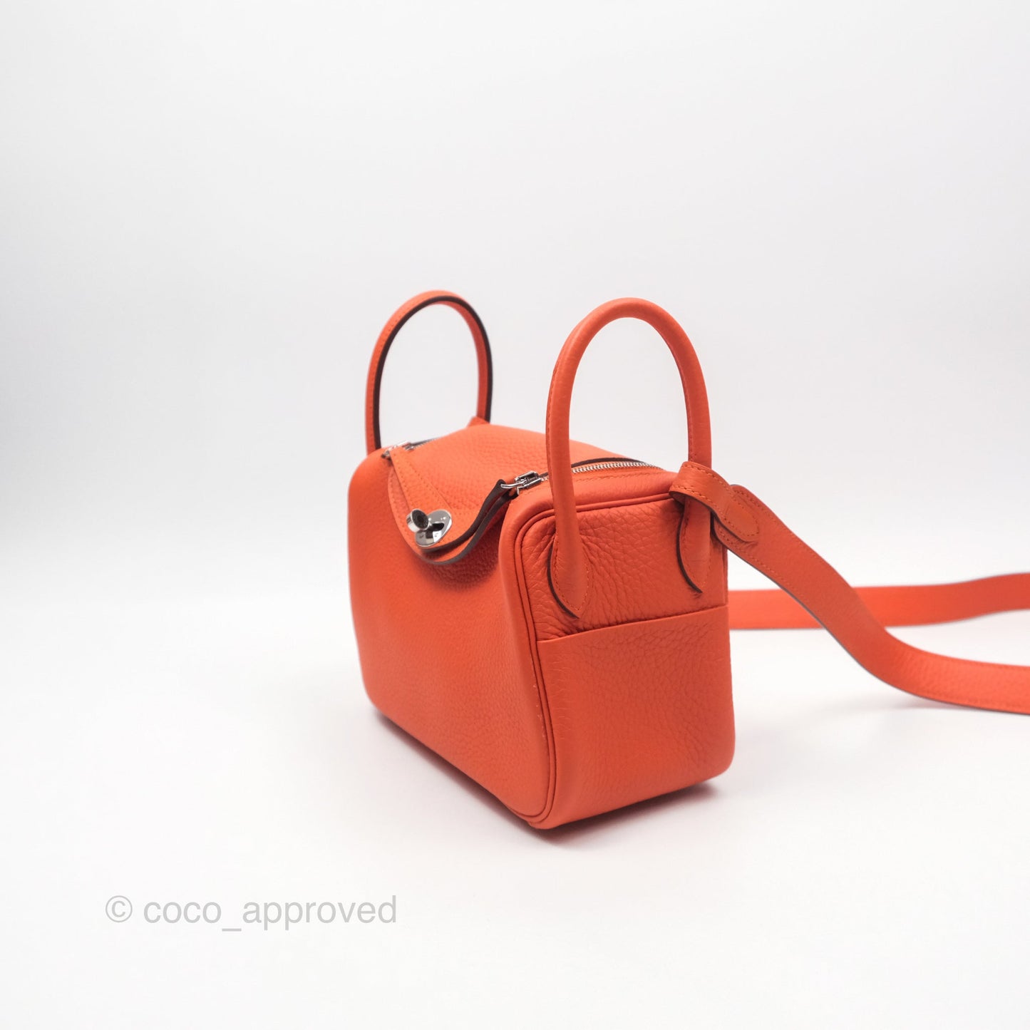 Hermès Mini Lindy 20 Clemence Palladium Hardware