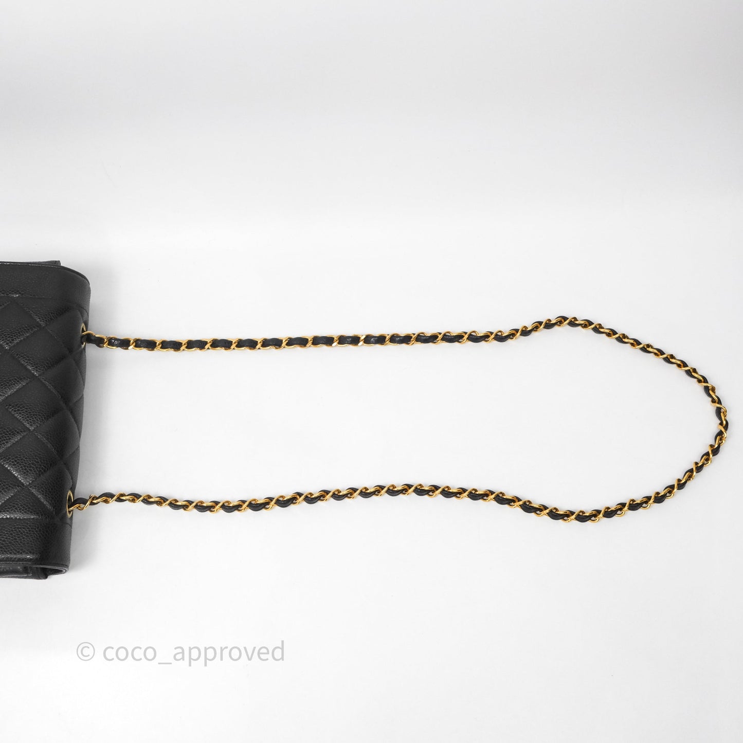 Chanel Vintage Small Classic Diana Flap Bag Black Caviar 24K Gold Hardware