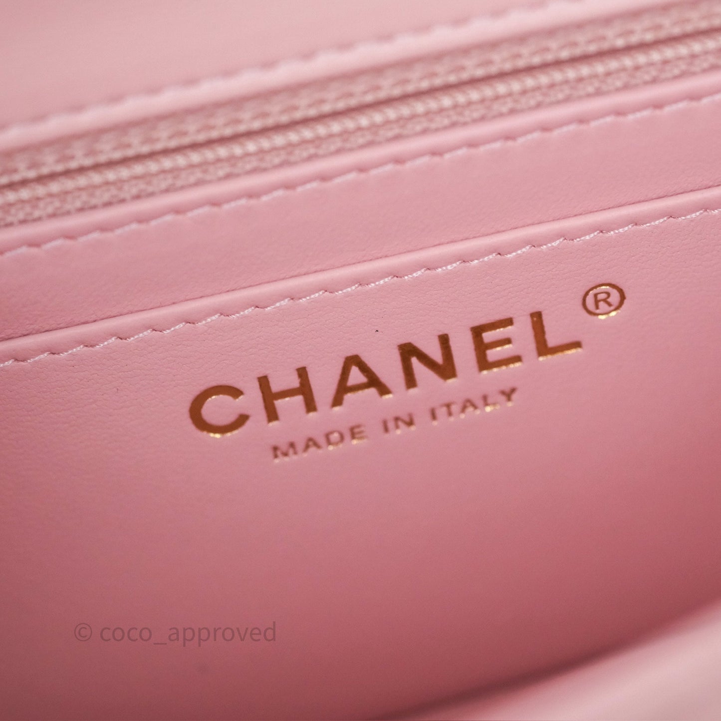 Chanel Quilted Extra Mini Rectangular Flap Pink Lambskin Gold Hardware