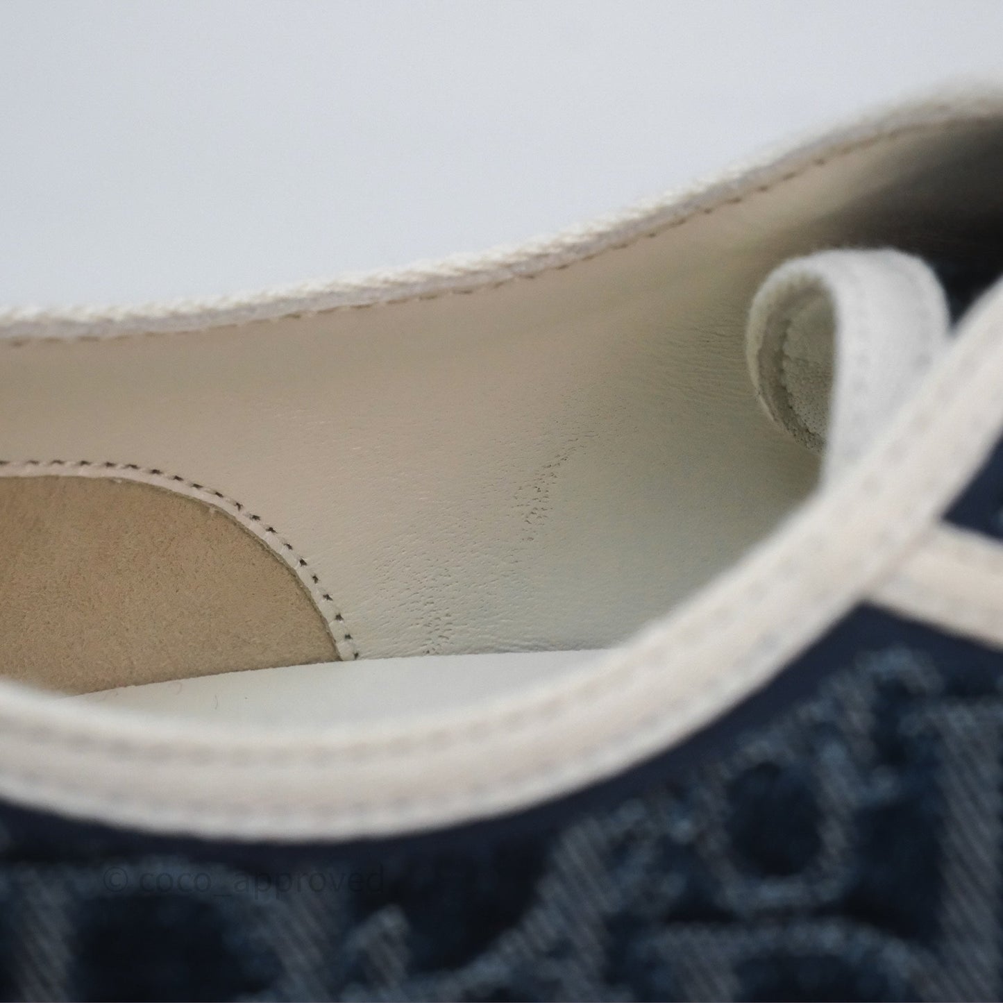 Christian Dior Walk'n'Dior Platform Sneaker Blue Denim Size 37.5