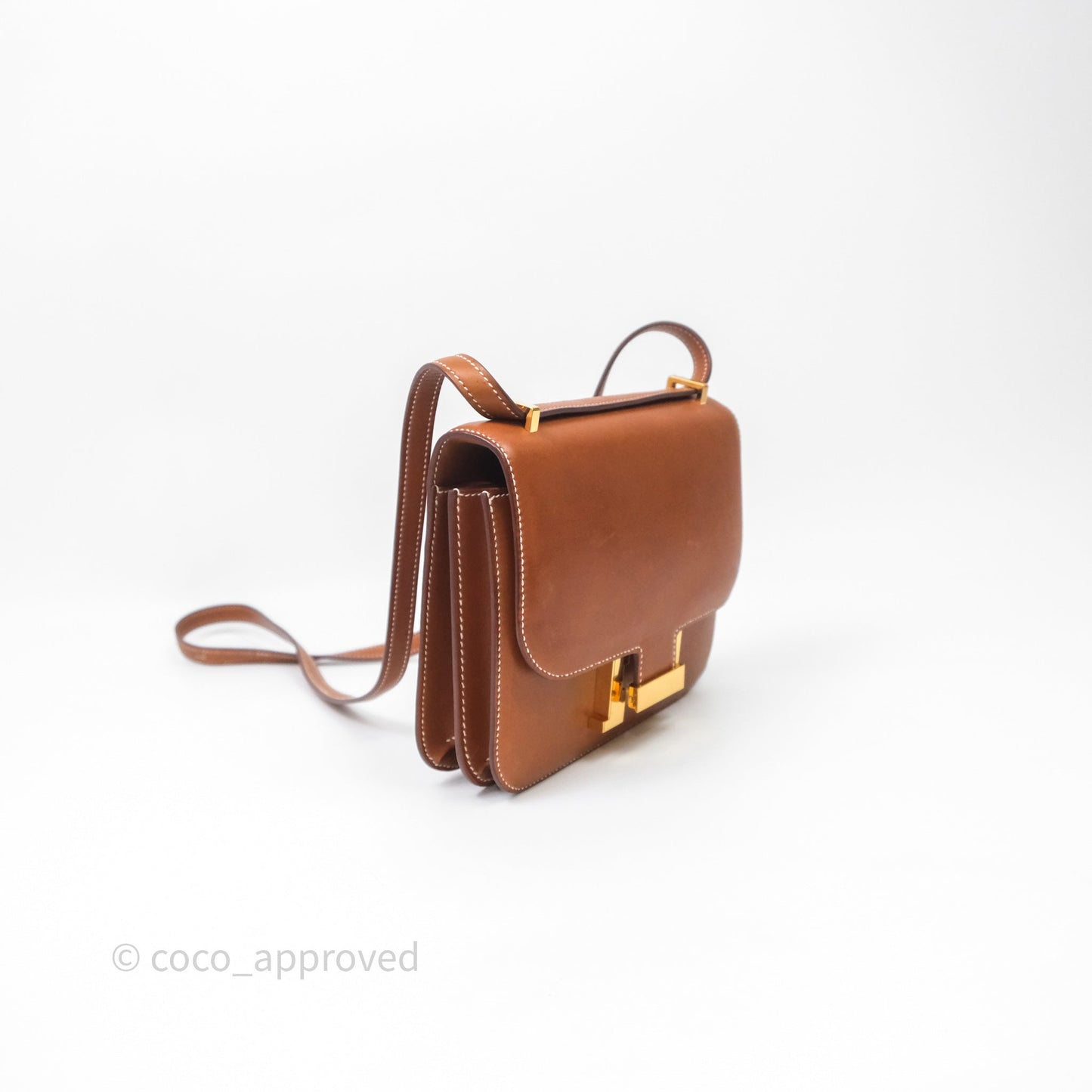 Hermès Constance Mini Smooth Barenia Leather Gold Hardware
