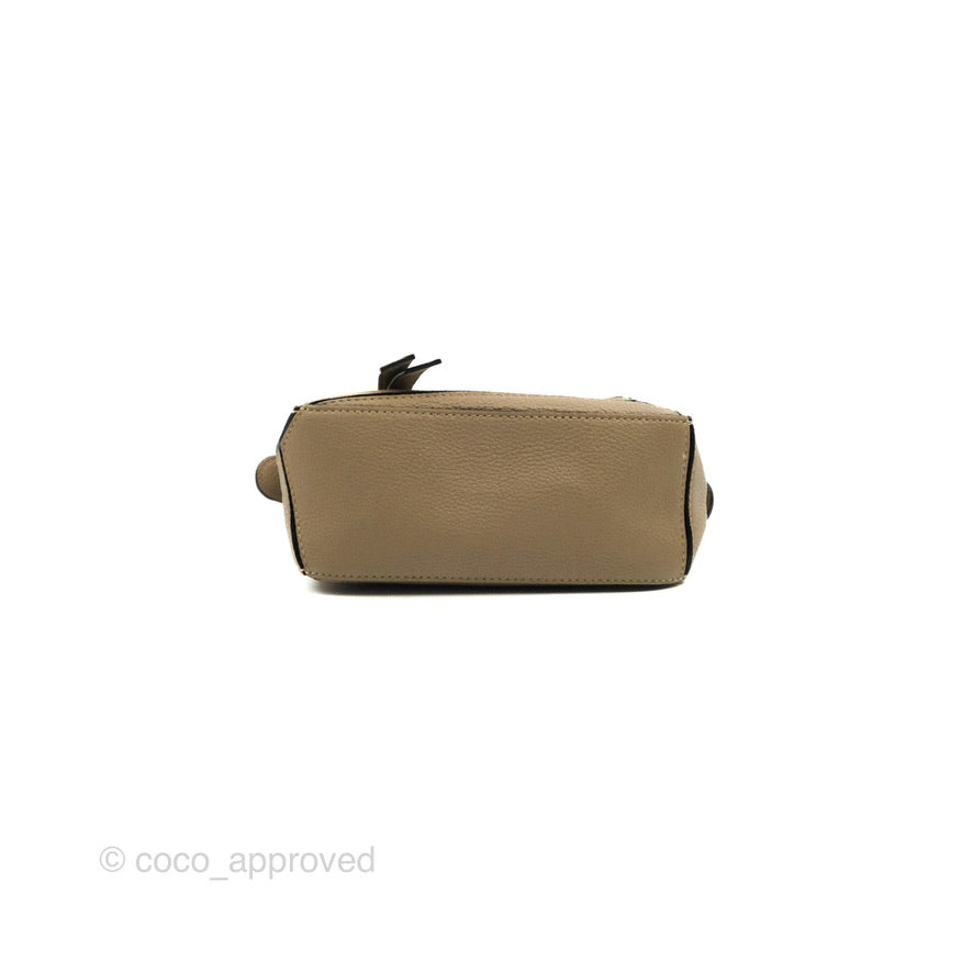 Loewe Mini Puzzle Bag Sand Mink Calfskin Gold Hardware