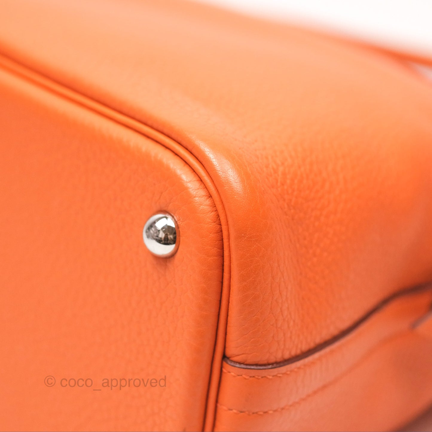 Hermès Bolide 31 Orange H Clemence Palladium Hardware