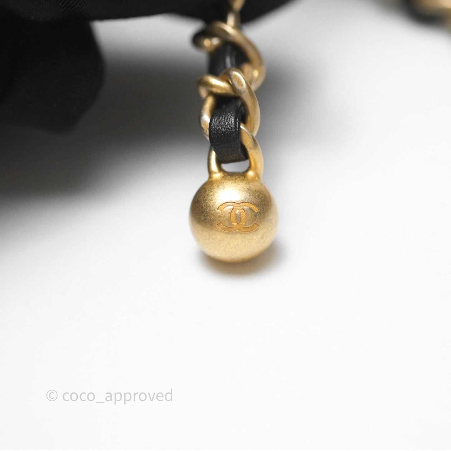 Chanel Pearl Crush Mini Square Quilted Black Lambskin Aged Gold Hardware