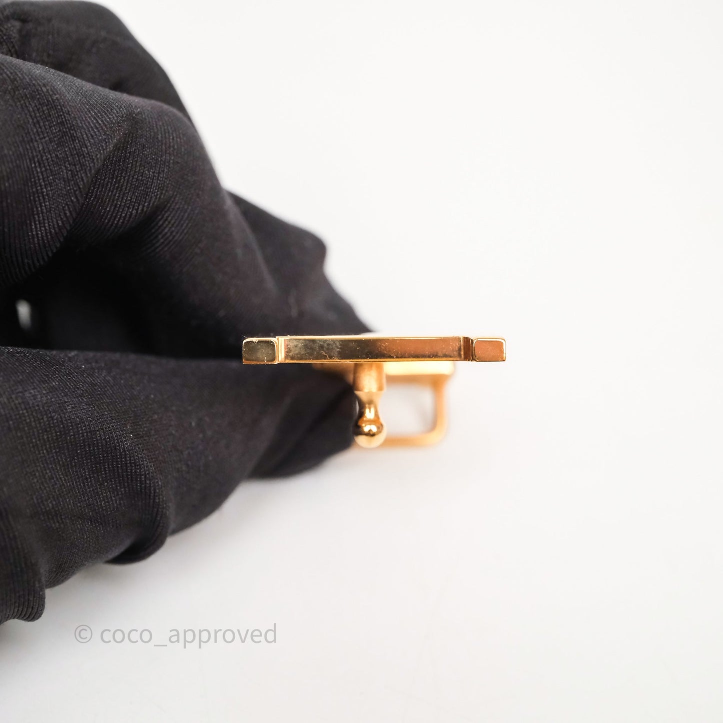 Hermès H Belt Buckle & Reversible Strap Gold/ Vert Fizz Gold Hardware