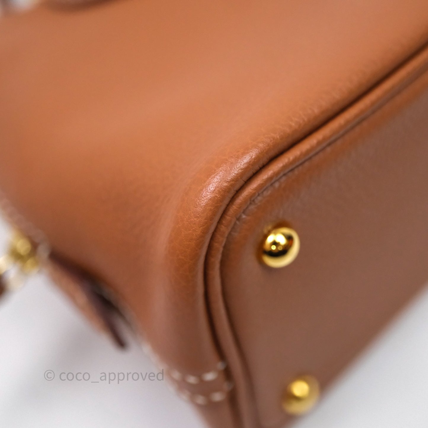 Hermès Bolide Mini 1923 Gold Evercolor Gold Hardware