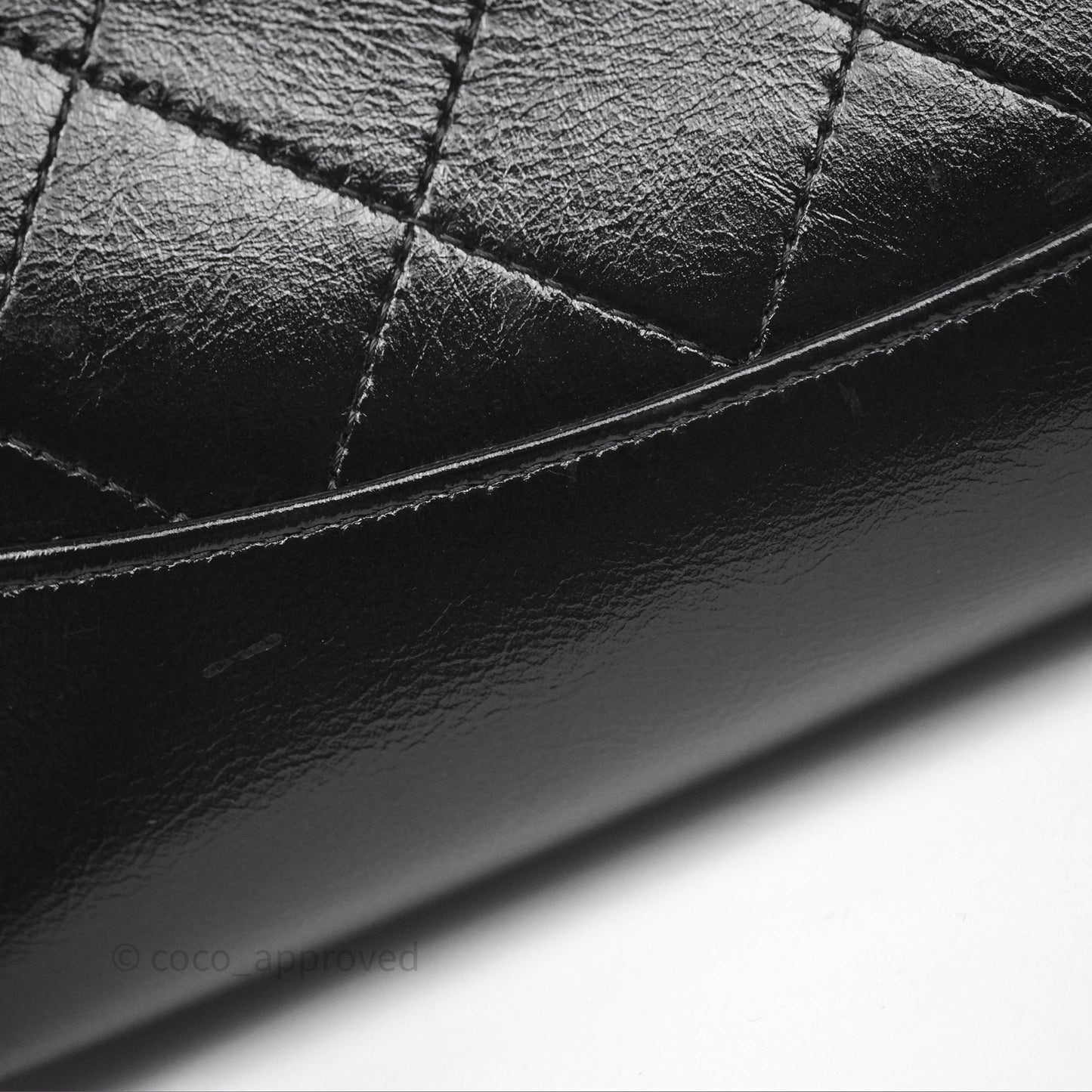 Chanel Nano 31 Black Shiny Calfskin Gold Hardware 24C