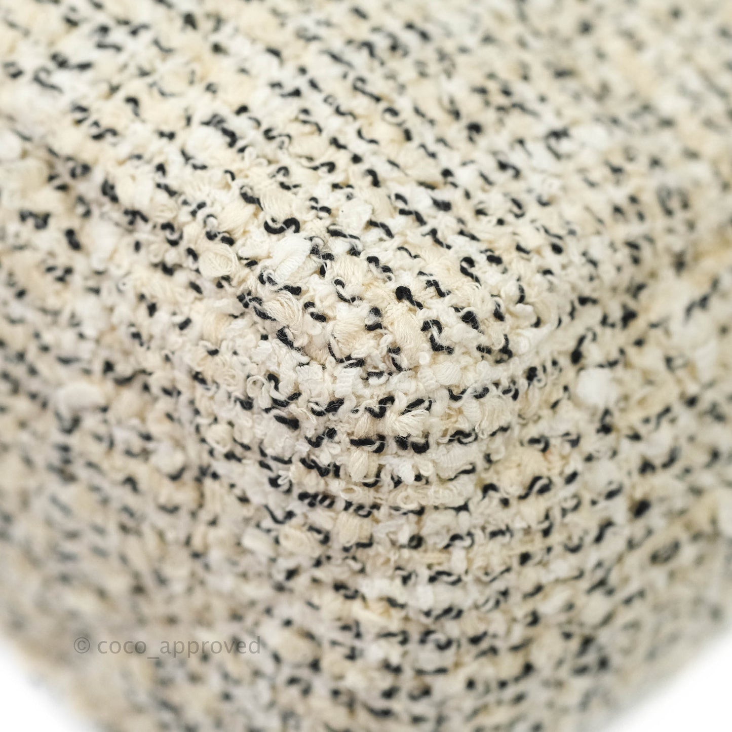 Chanel 19 Small Tweed Cream Mixed Hardware