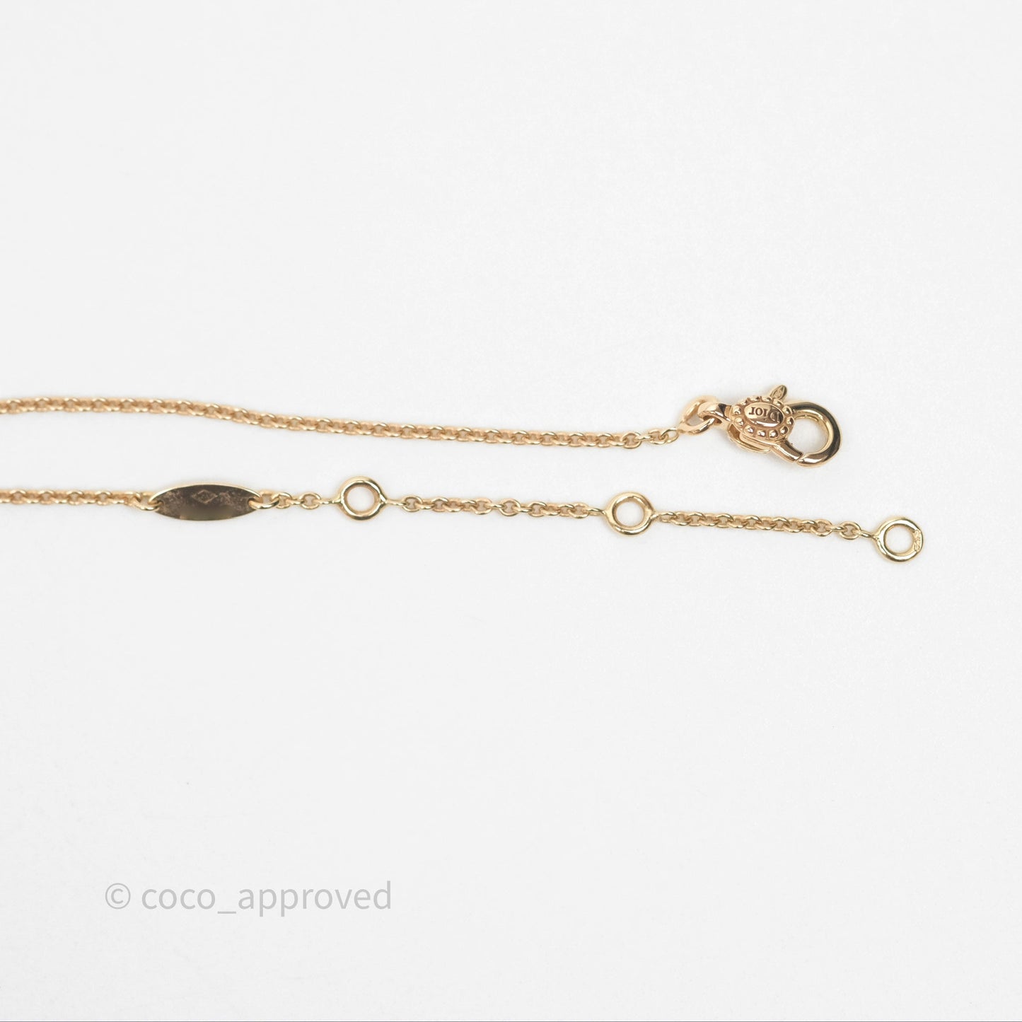 Dior Rose des Vents Necklace Pink Gold Diamond