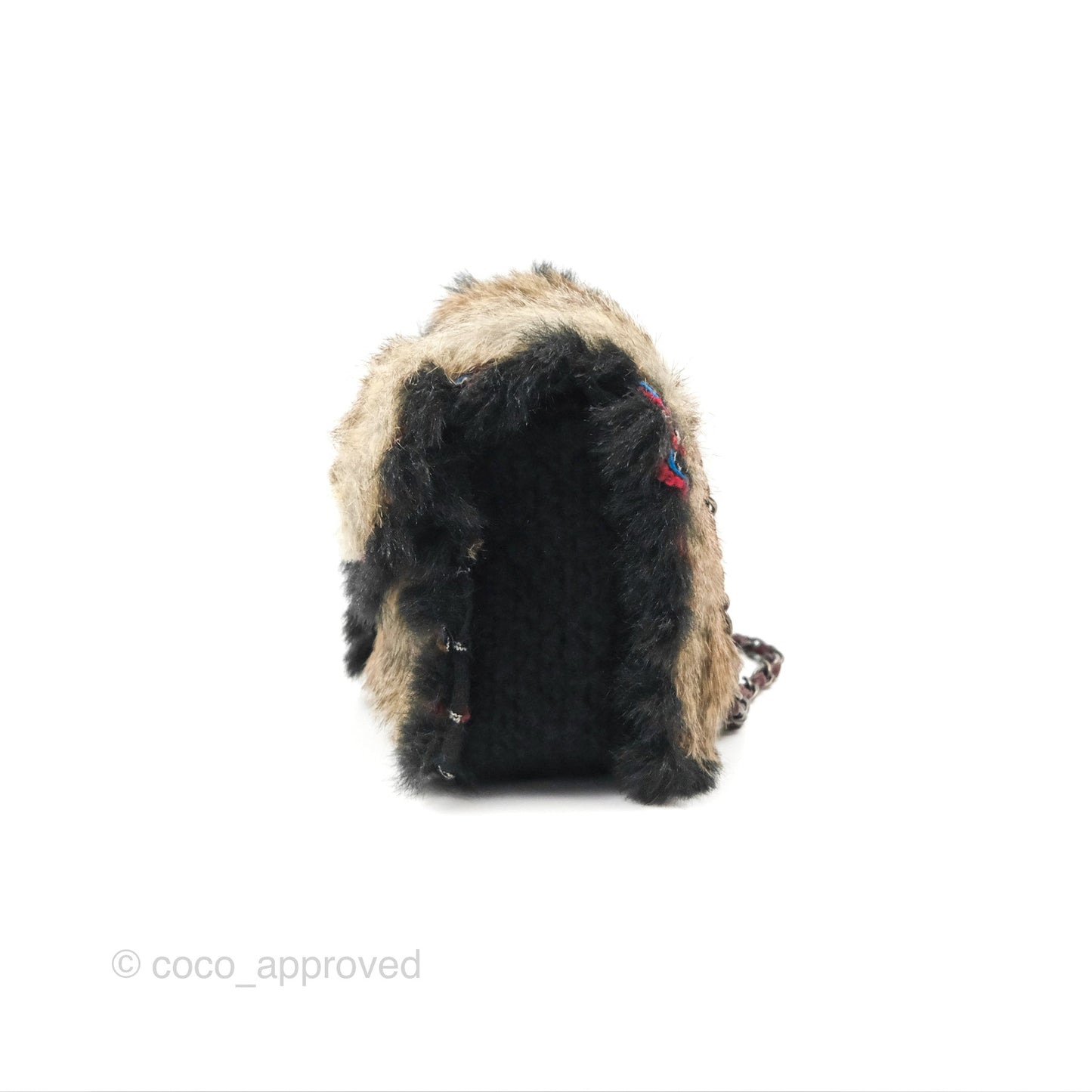 Chanel Fantasy Fur Flap Bag Ruthenium Hardware