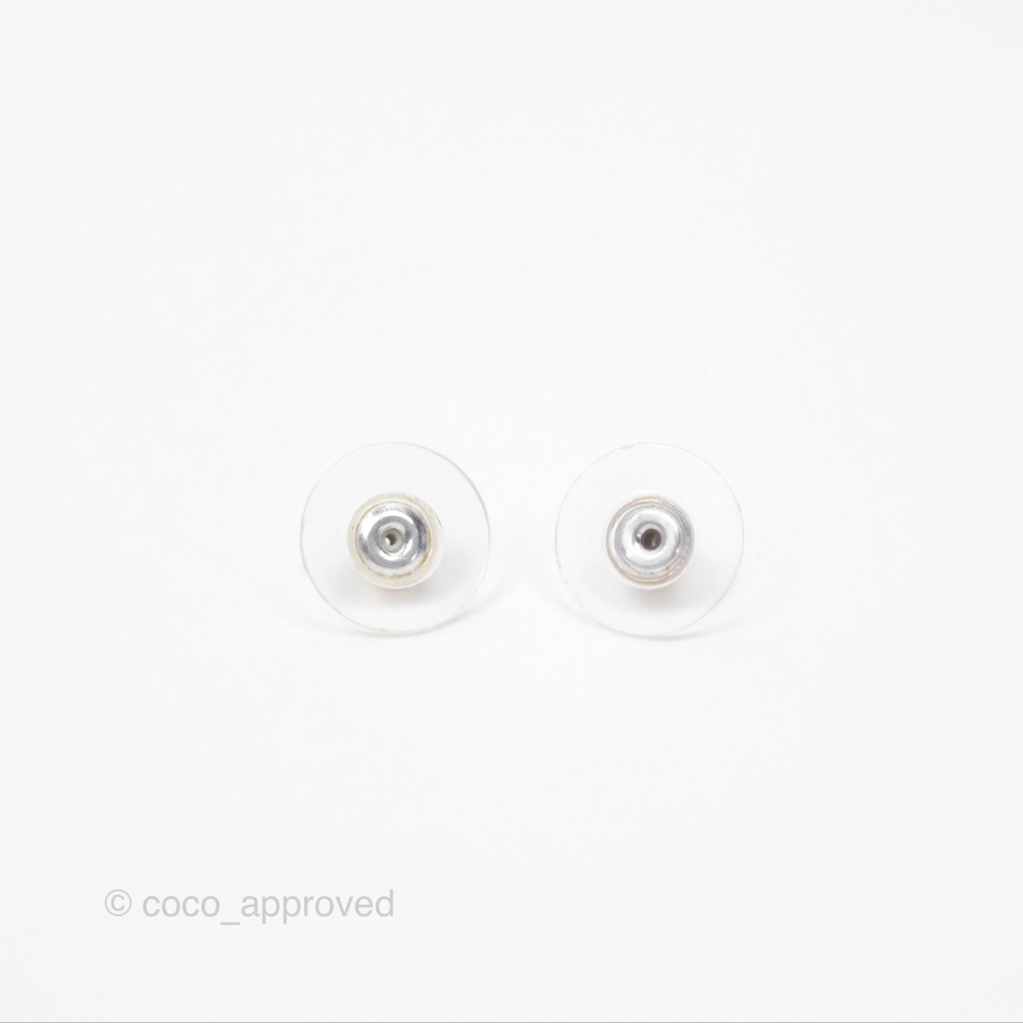 Chanel Pearl CC Earrings Gold Tone 20S