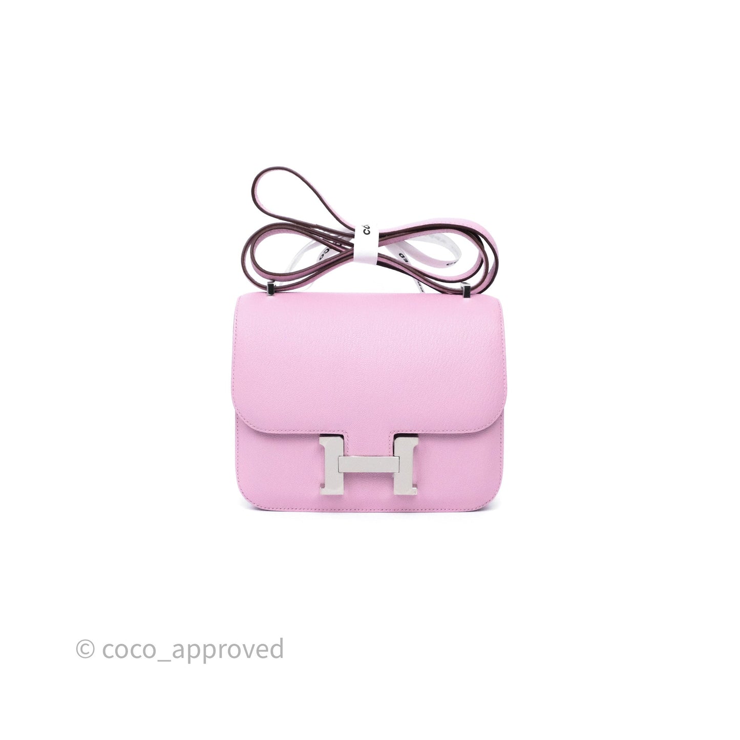 Hermès Constance Mini 18cm Mauve Sylvestre X9 Chevre Mysore Palladium Hardware