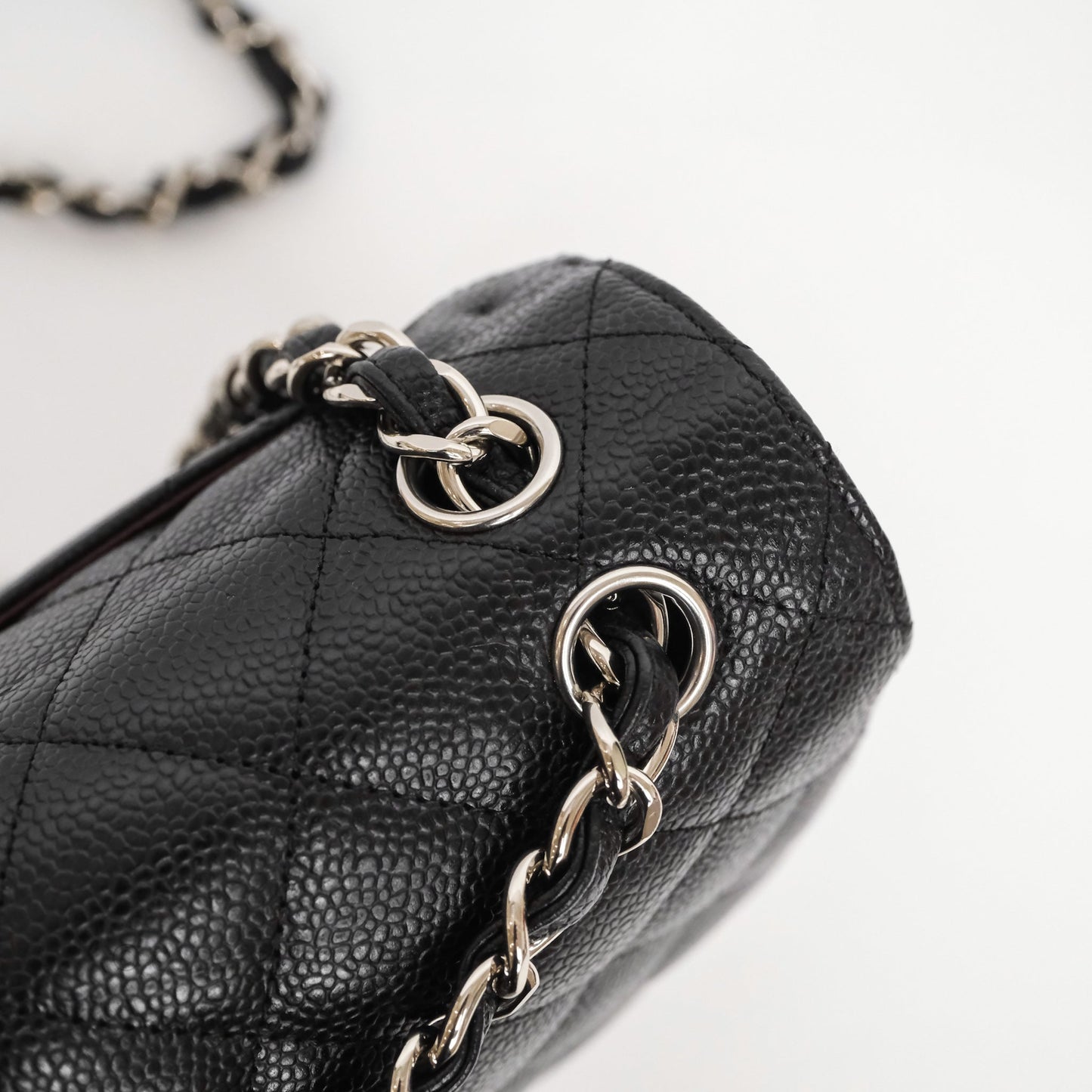 Chanel Jumbo Double Flap Black Caviar Silver Hardware⁣⁣