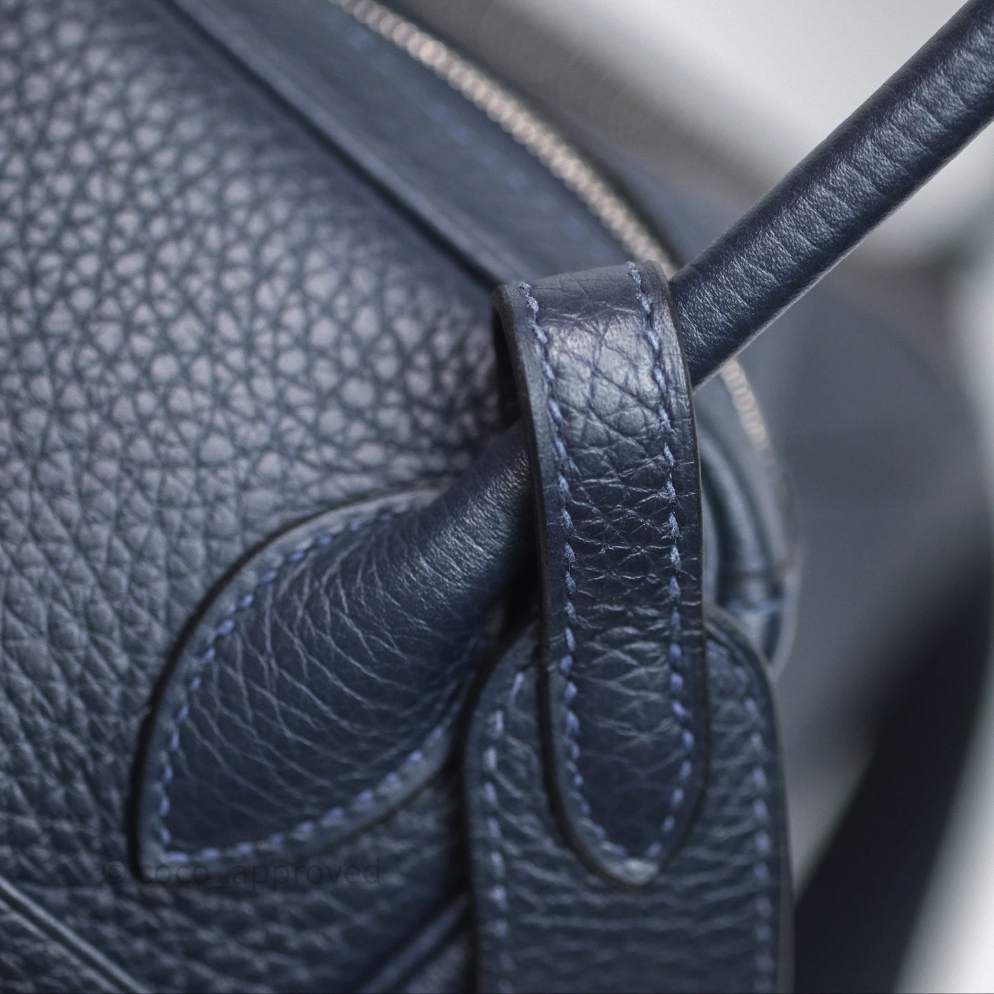 Hermès Lindy 26 Bleu Nuit 2Z Clemence Palladium Hardware