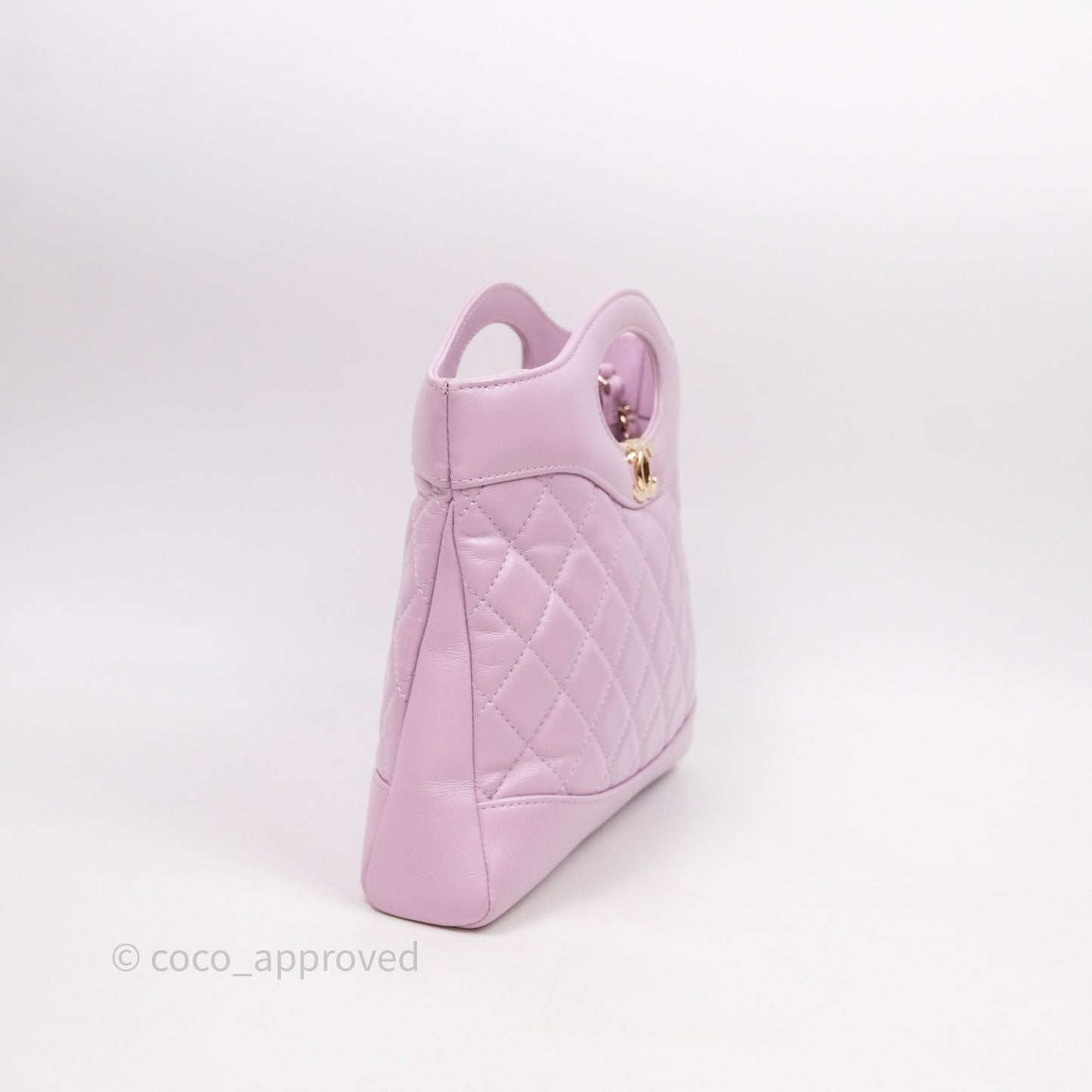 Chanel 31 Mini Lilac Shiny Lambskin Gold Hardware