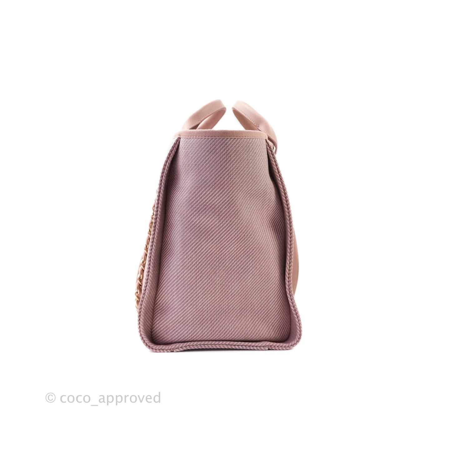Chanel Large Deauville Pink Canvas 20A