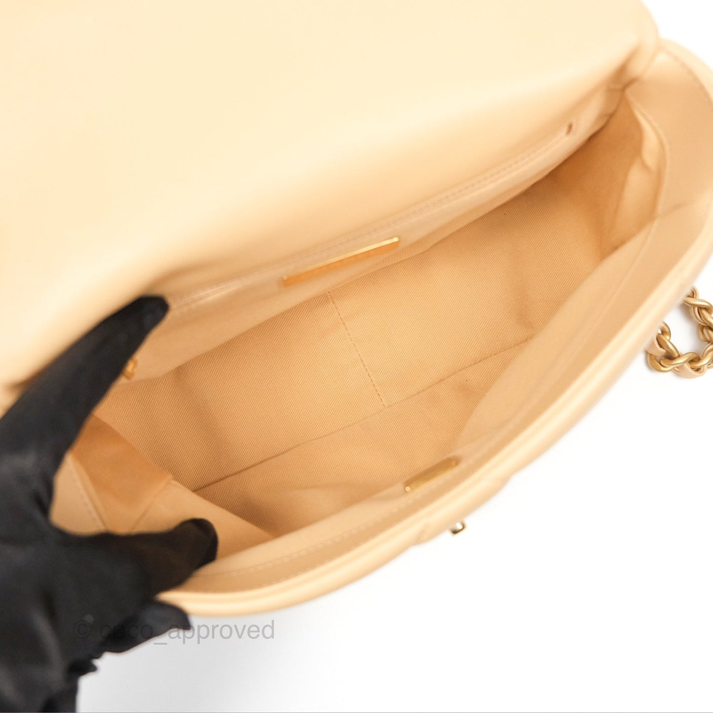 Chanel 19 Small Beige Mixed Hardware 22C