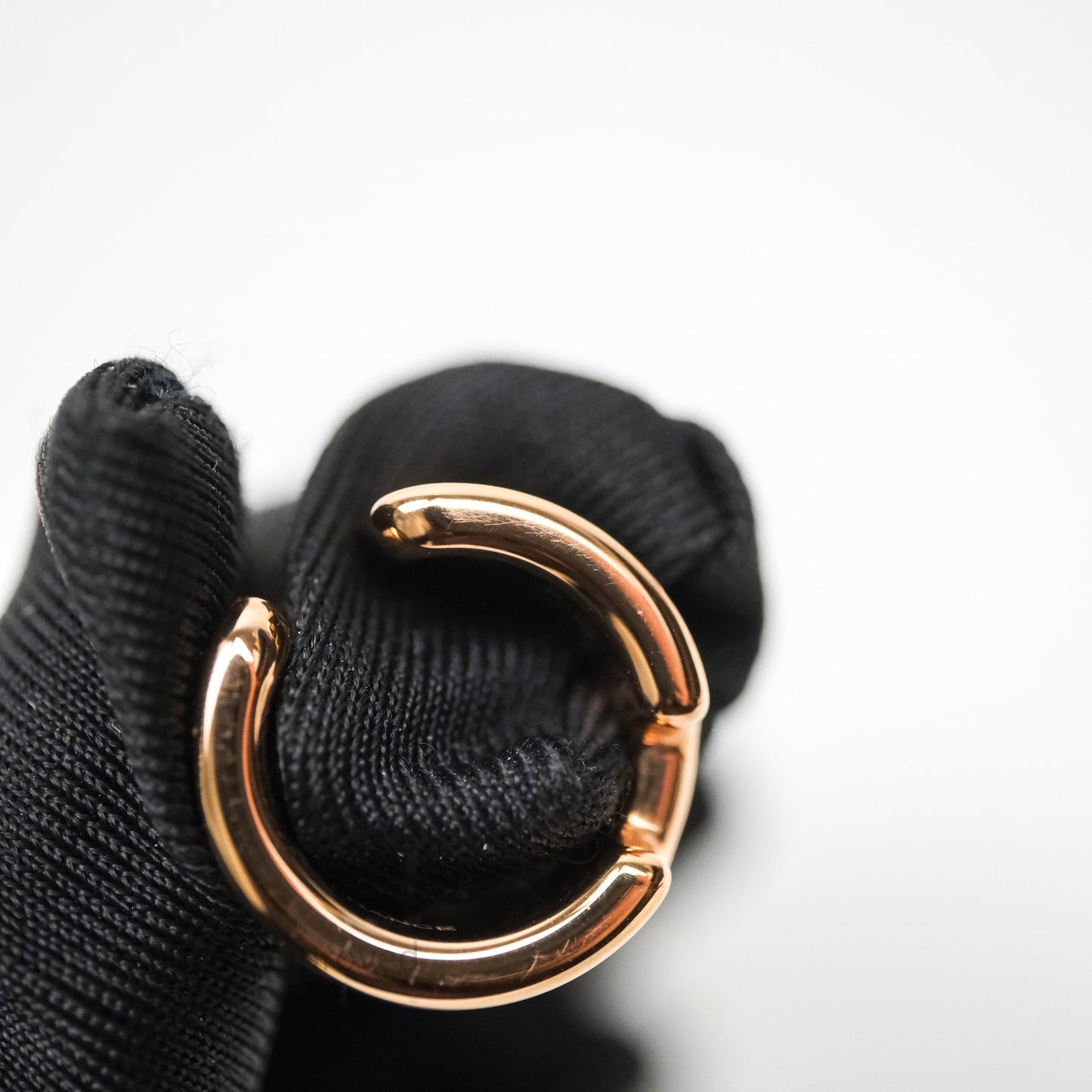 Hermes Olympe Ear Cuff Small Model Bleu Saphir Rose Gold