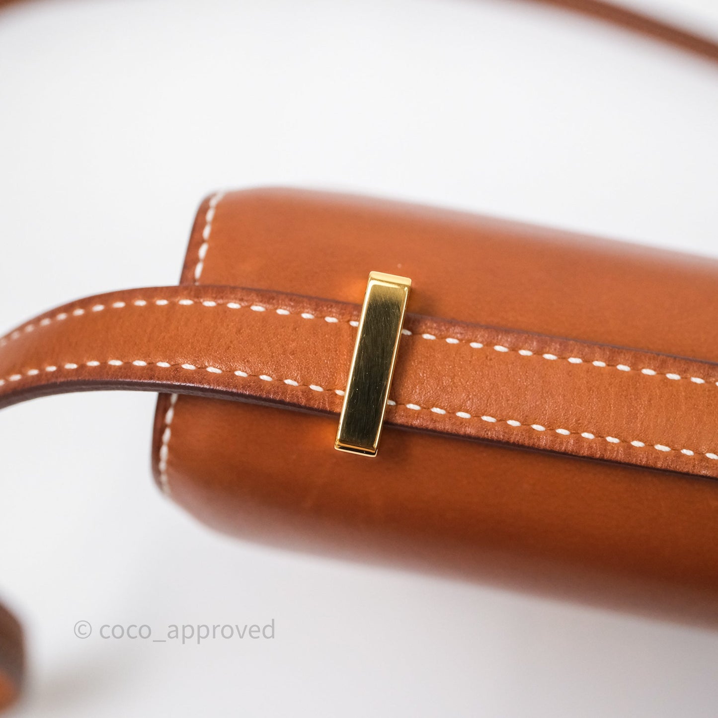Hermès Constance Mini Smooth Barenia Leather Gold Hardware