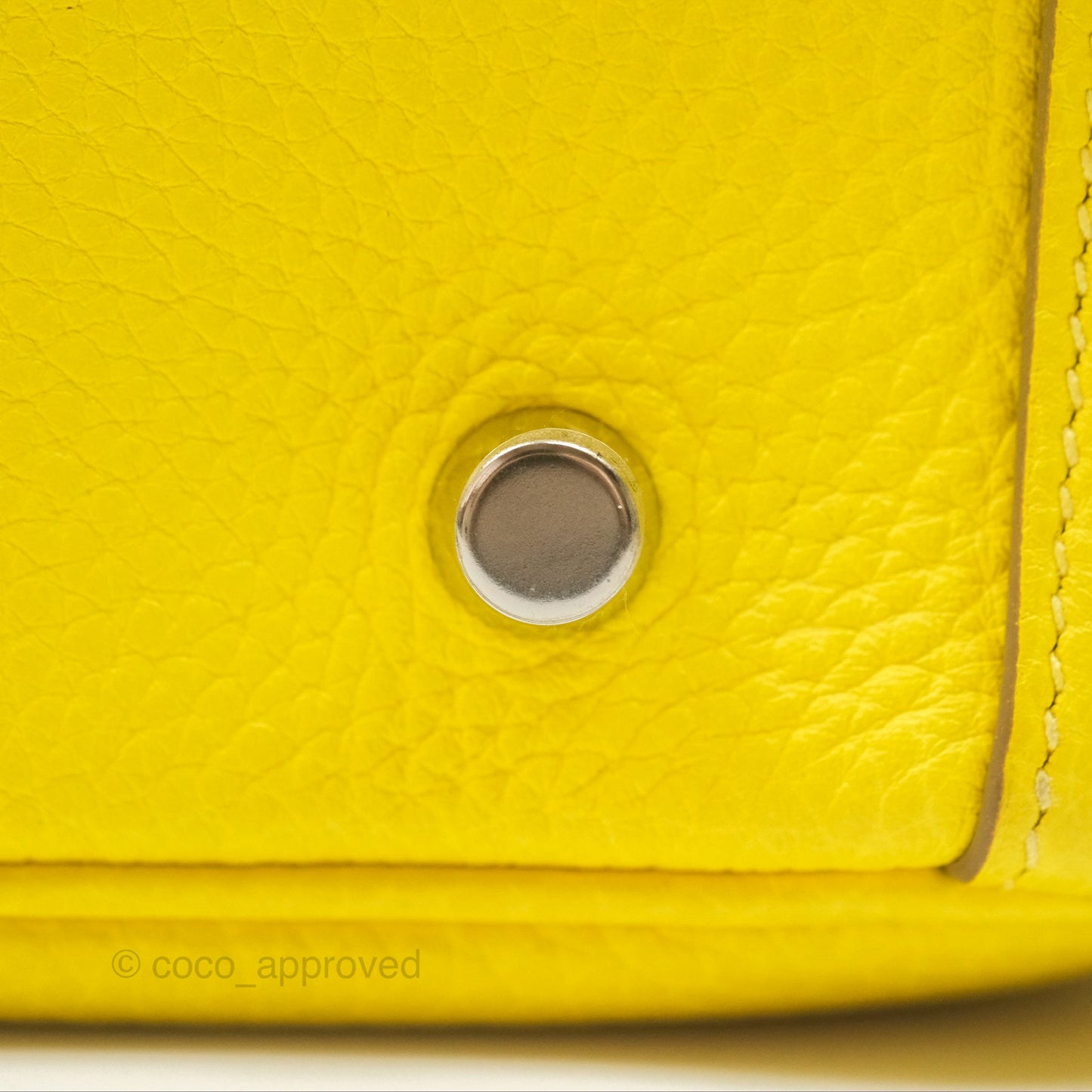 Hermès Lindy 30 Celemence Lime 9R Palladium Hardware