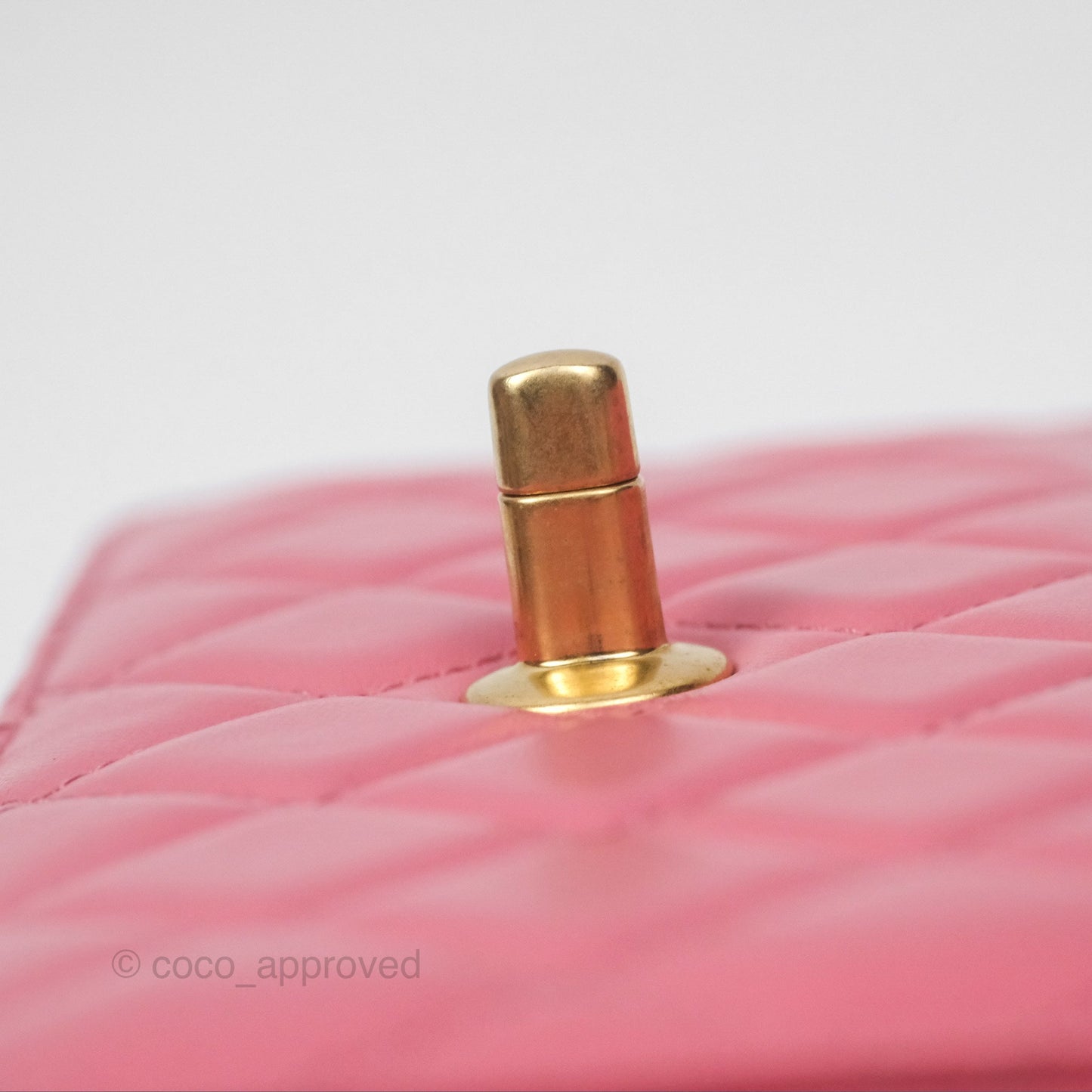 Chanel All Slide Wallet on Chain WOC Adjustable Chain Quilted Pink Lambskin