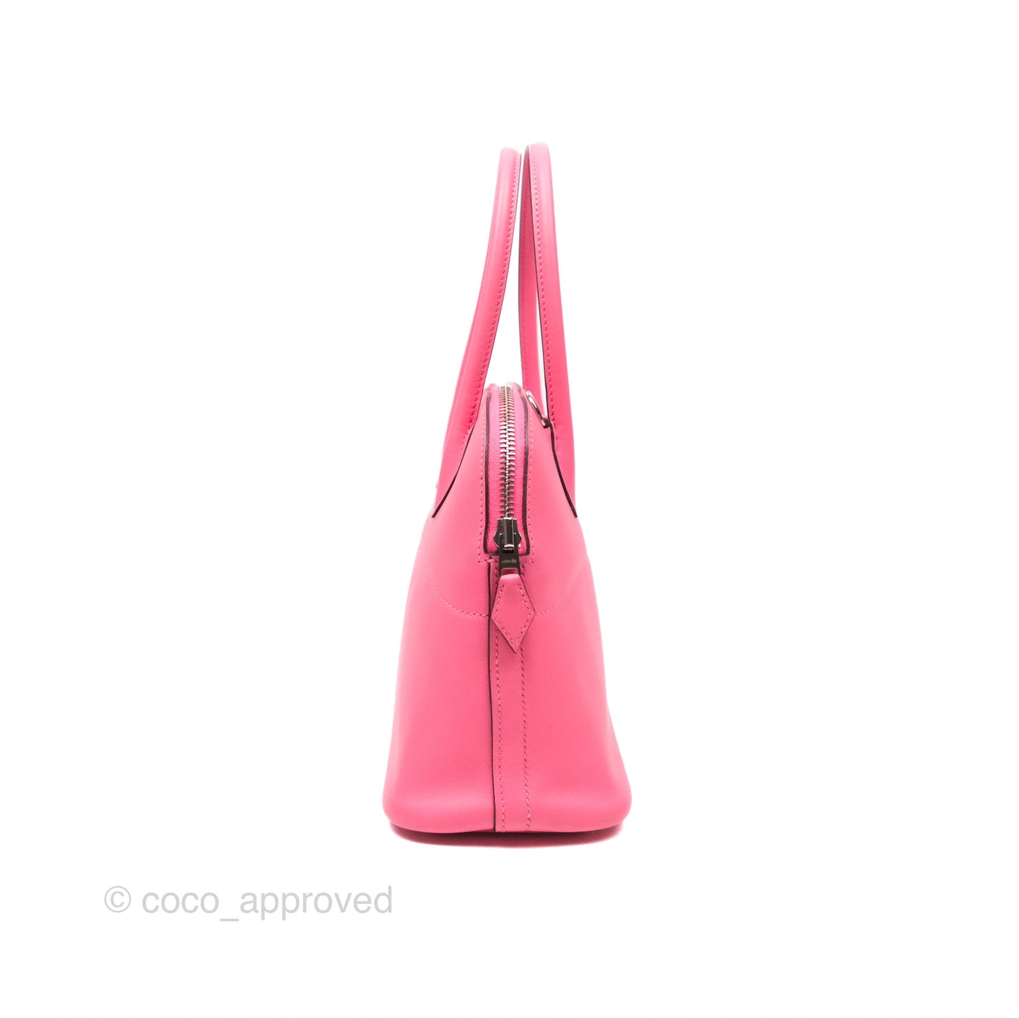 Hermès Bolide 27 Rose Azalée 8W Swift Palladium Hardware
