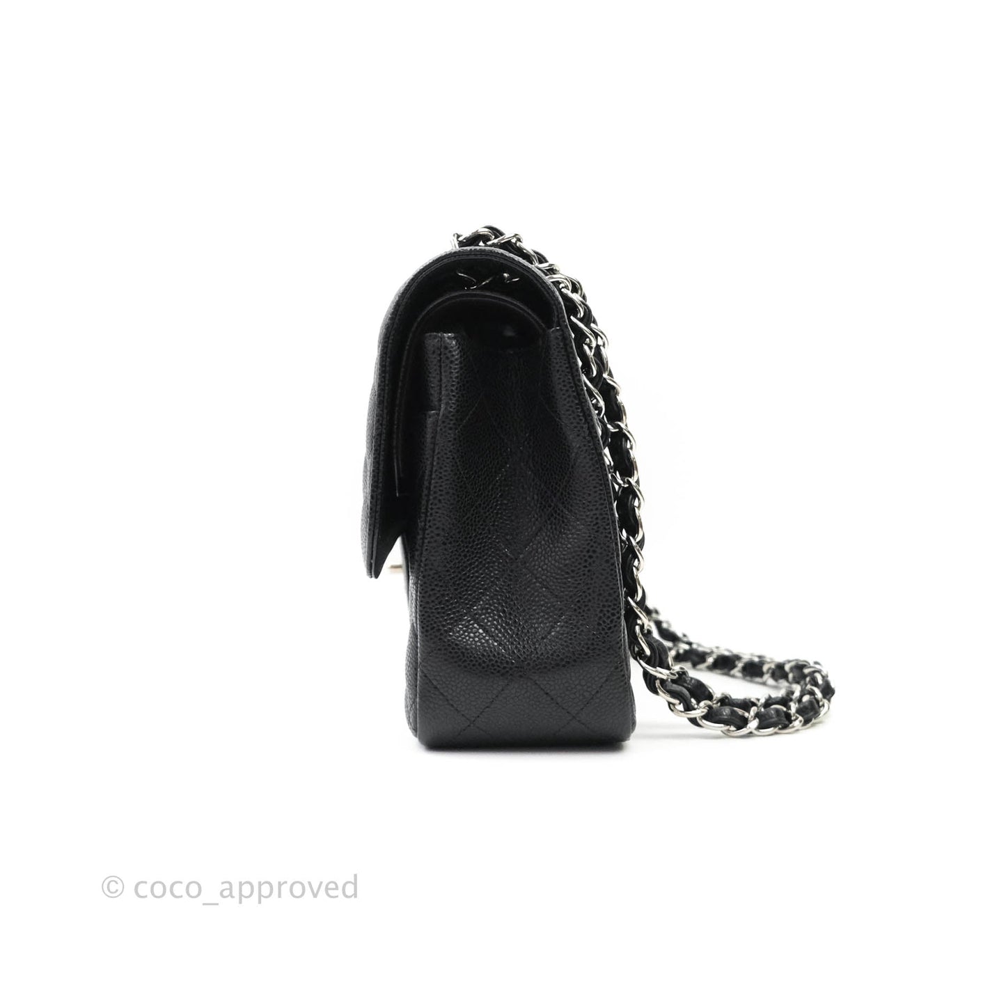 Chanel Jumbo Double Flap Black Caviar Silver Hardware⁣⁣