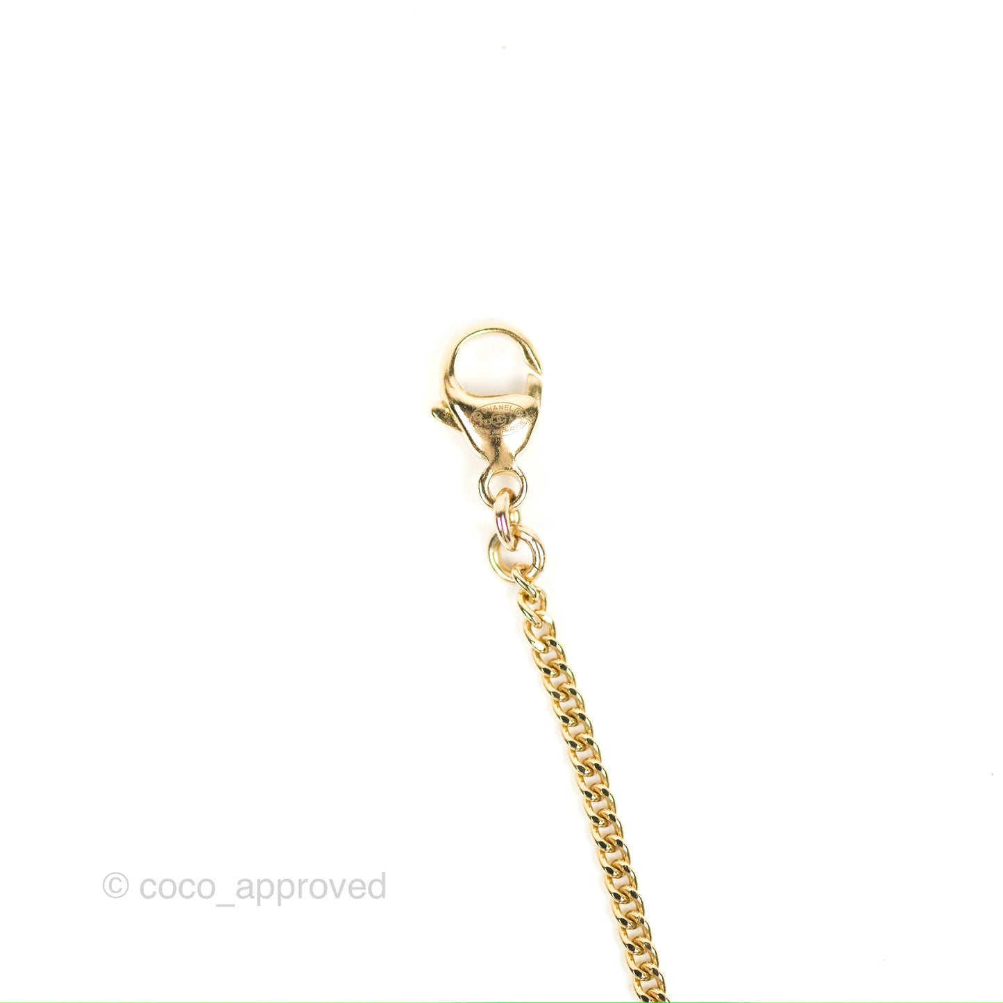Chanel CC Star Pendant Necklace Gold Tone 23A