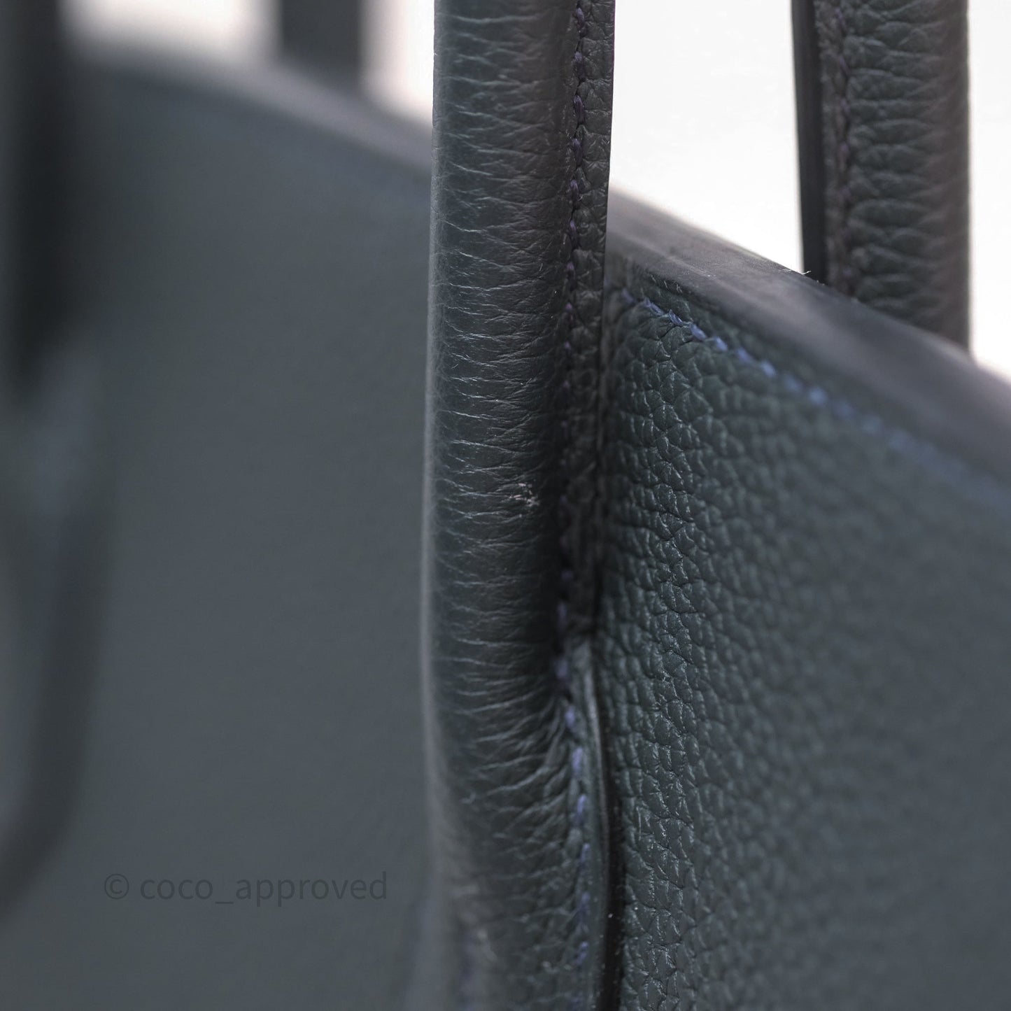 Hermès Birkin 30 Vert Rousseau V0 Togo Palladium Hardware