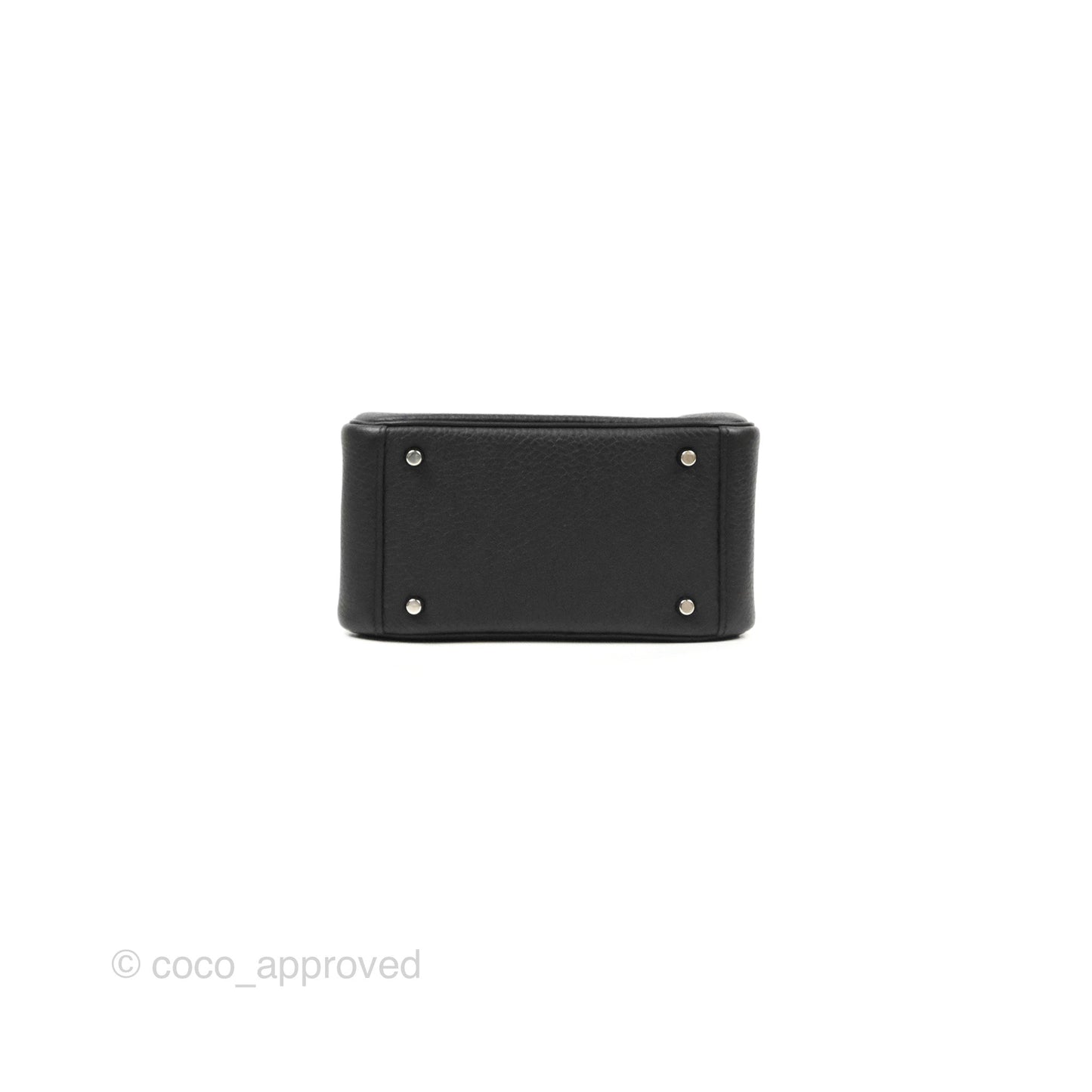 Hermès Mini Lindy 20 Black Noir Clemence Palladium Hardware