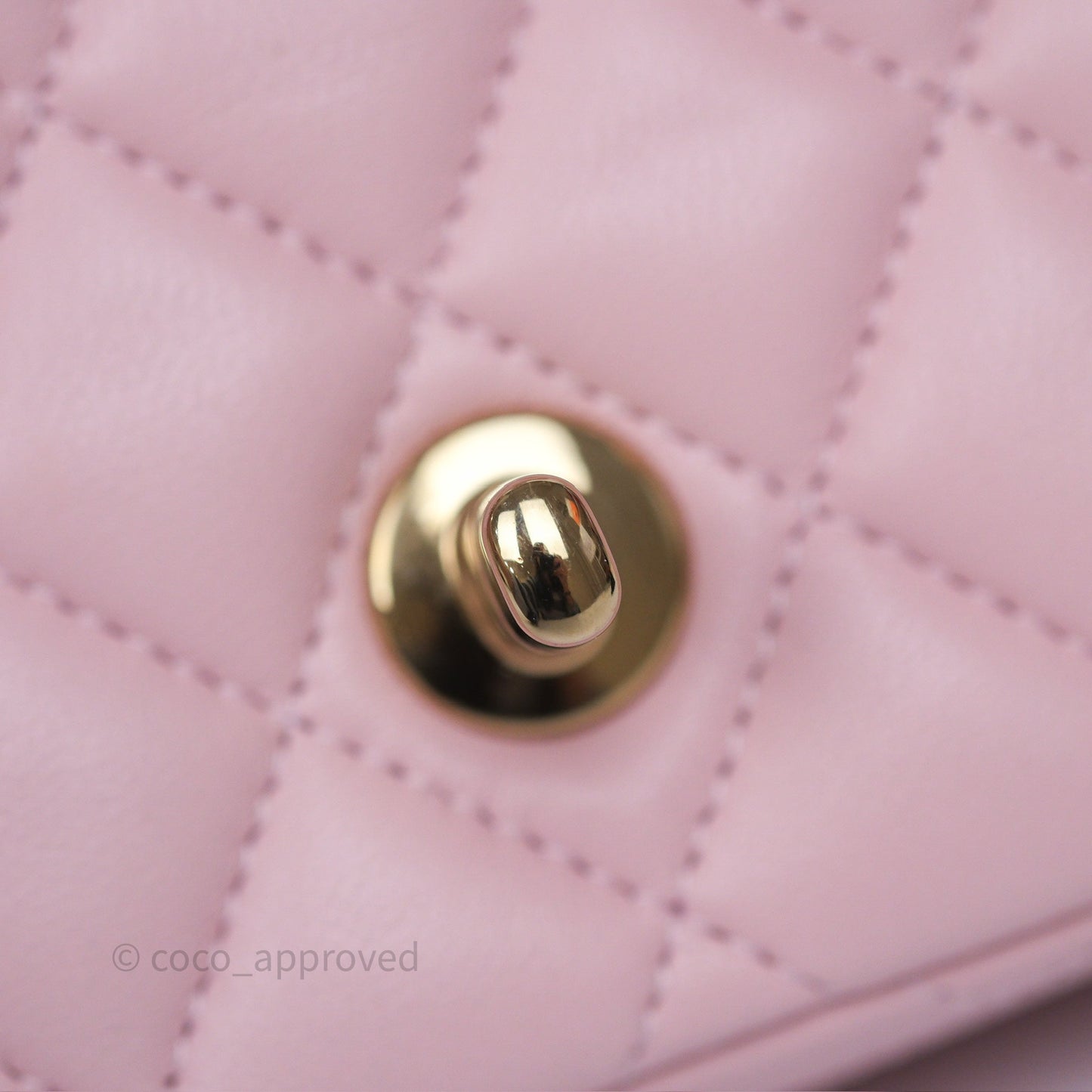 Chanel Quilted Extra Mini Rectangular Flap Pink Lambskin Gold Hardware