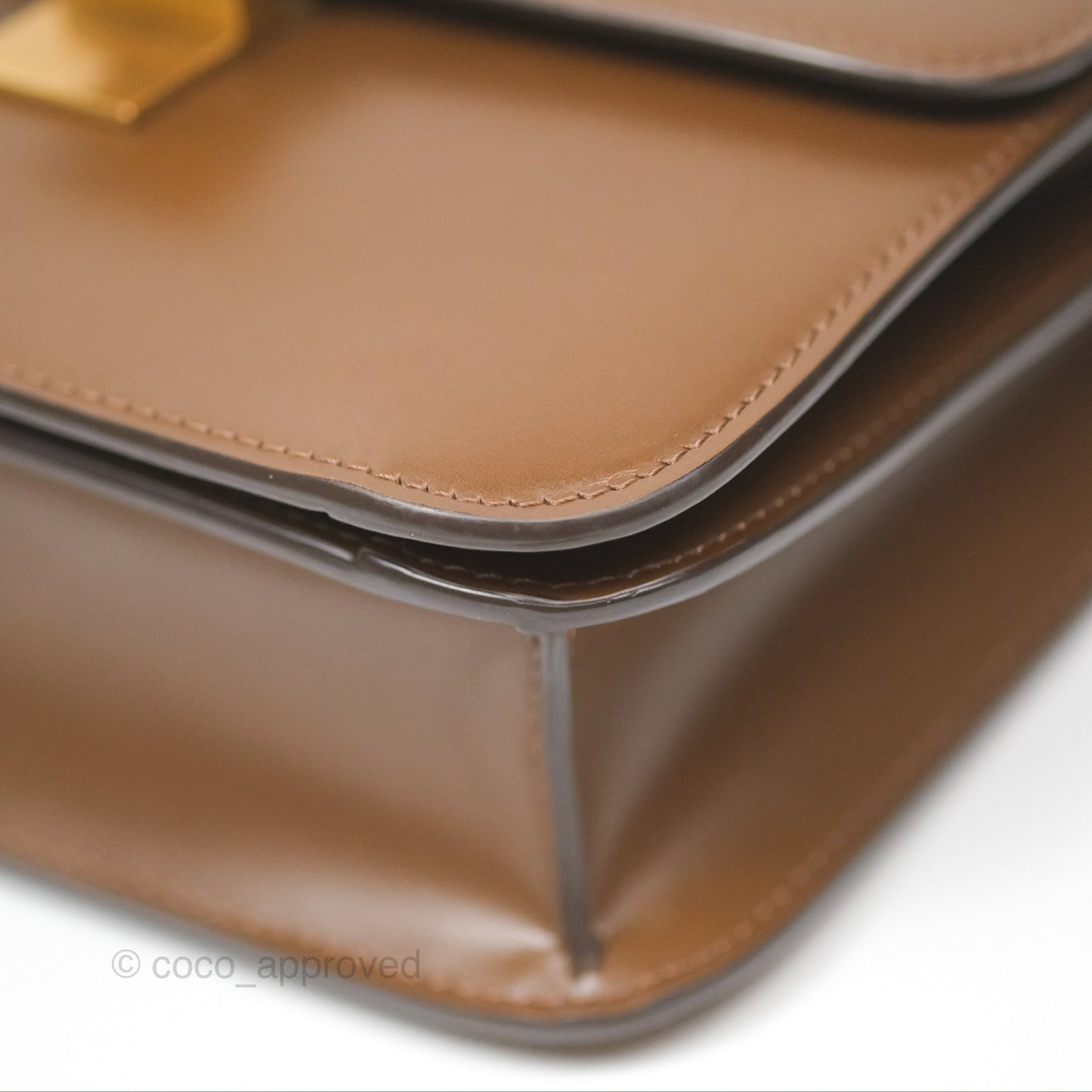 Celine Teen Classic Box Flap Caramel Box Calfskin