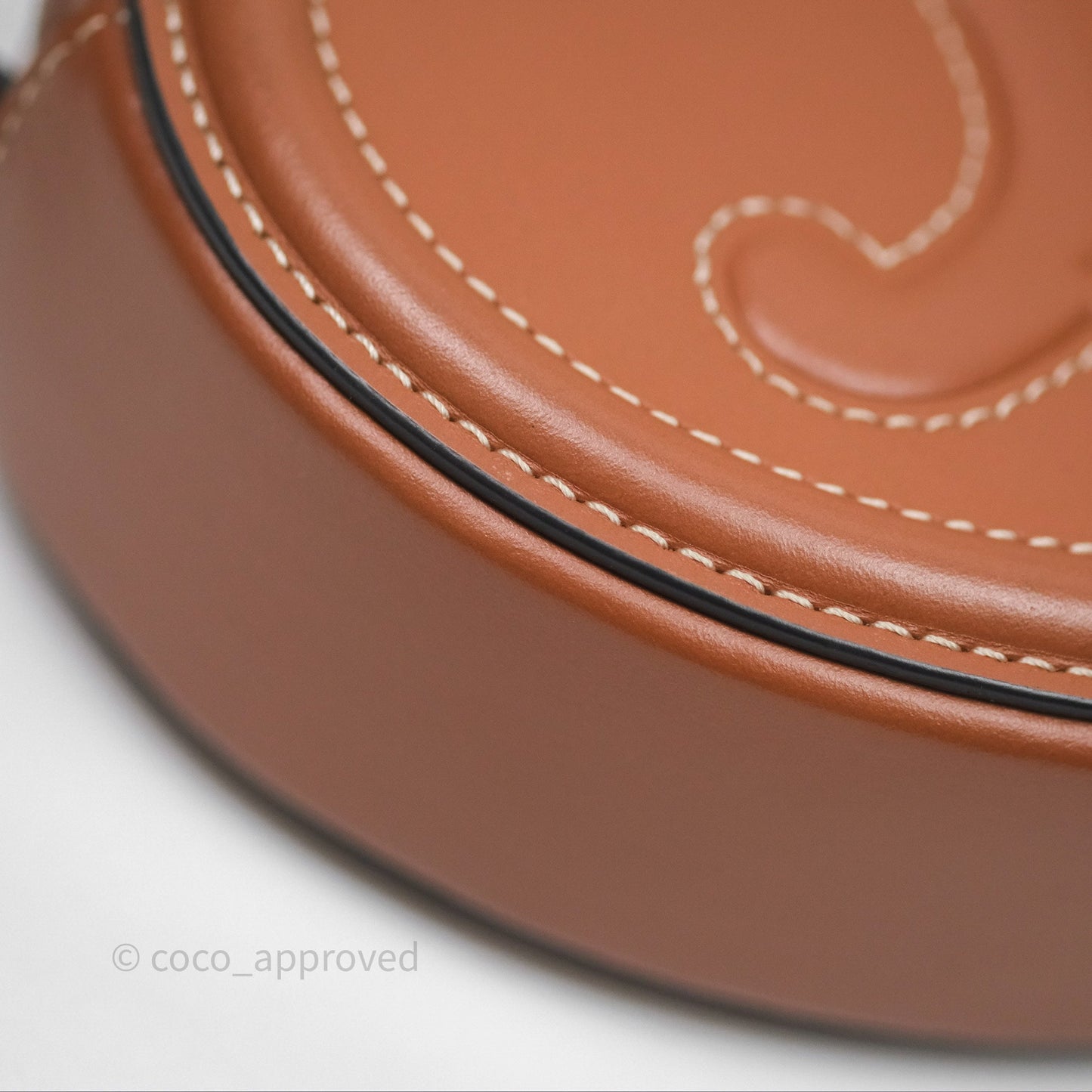 Celine Mini Oval Bag Cuir Triomphe Tan Calfskin